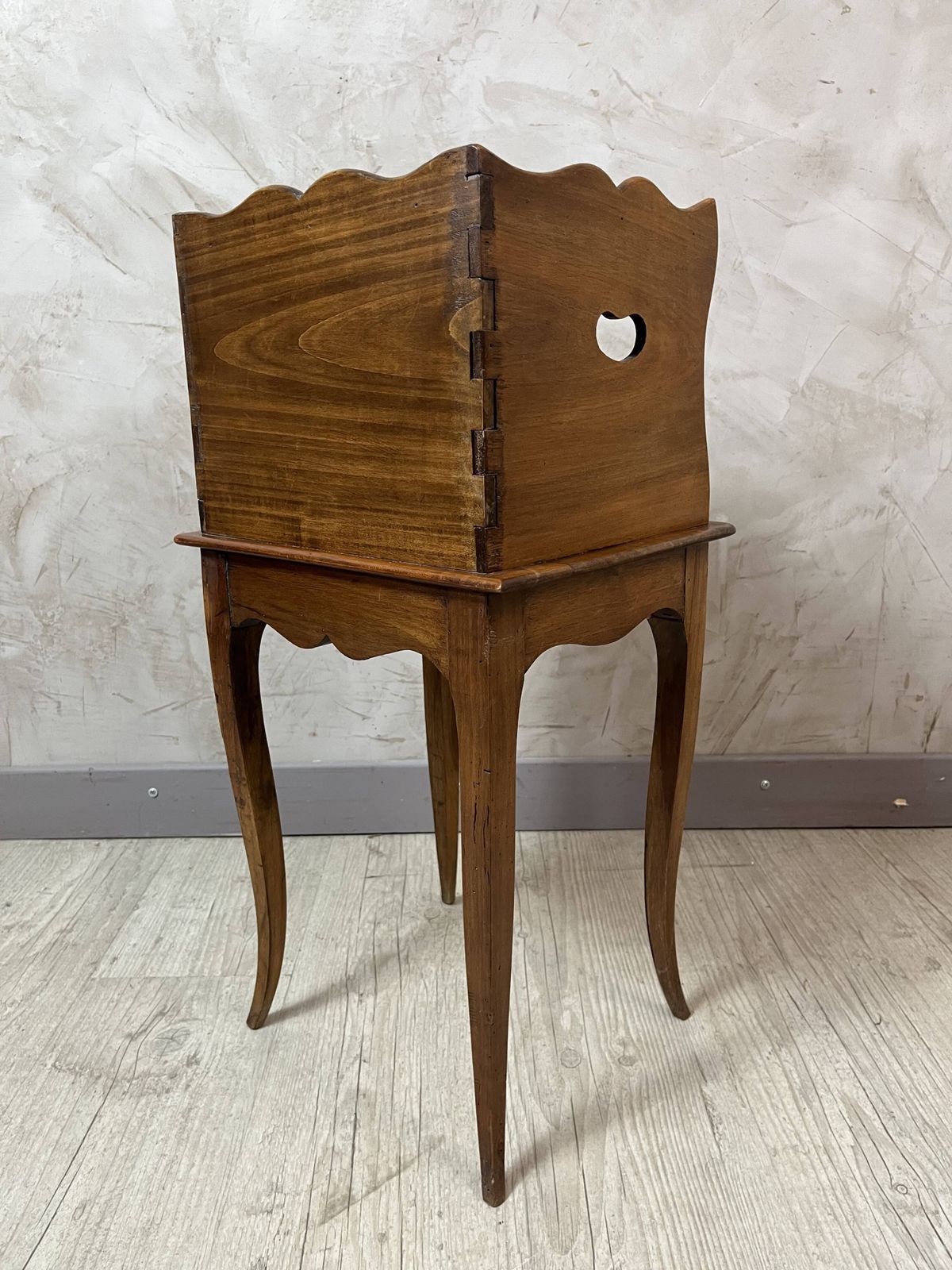 Small Louis XV Wooden Bedside Table In Country Style photo buy