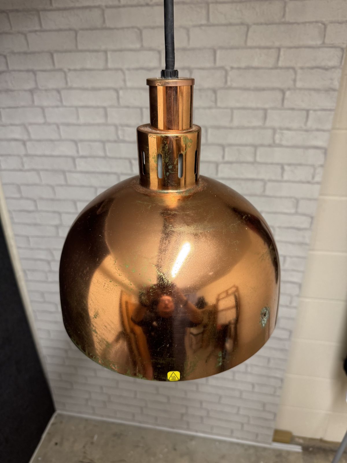 Reclaimed Lighting: Hatco Brass Pendant Dl 750 Cl (Quantity 2x)