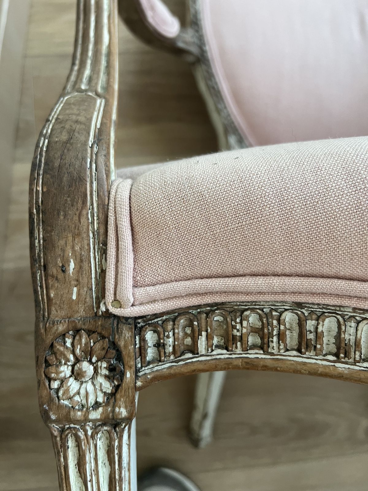 Antique French Louis XVI Style Armchair photo vintage