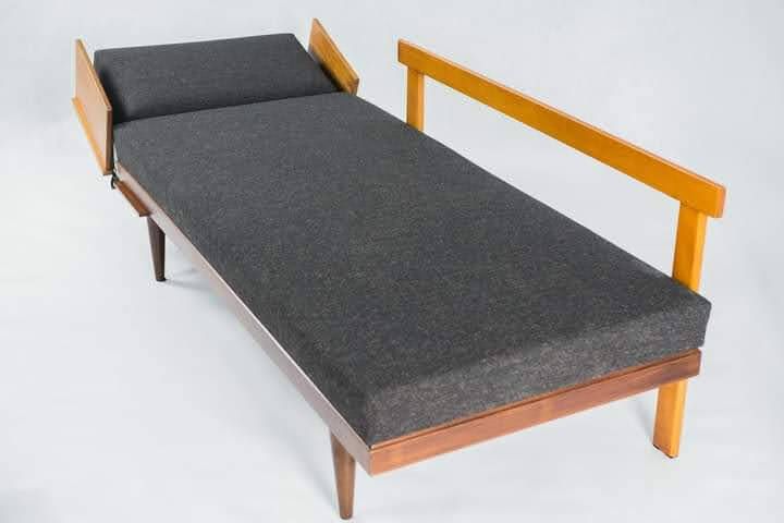 Svanette Daybed In Teak, Scandinavian Mid Century 1960s photo vintage
