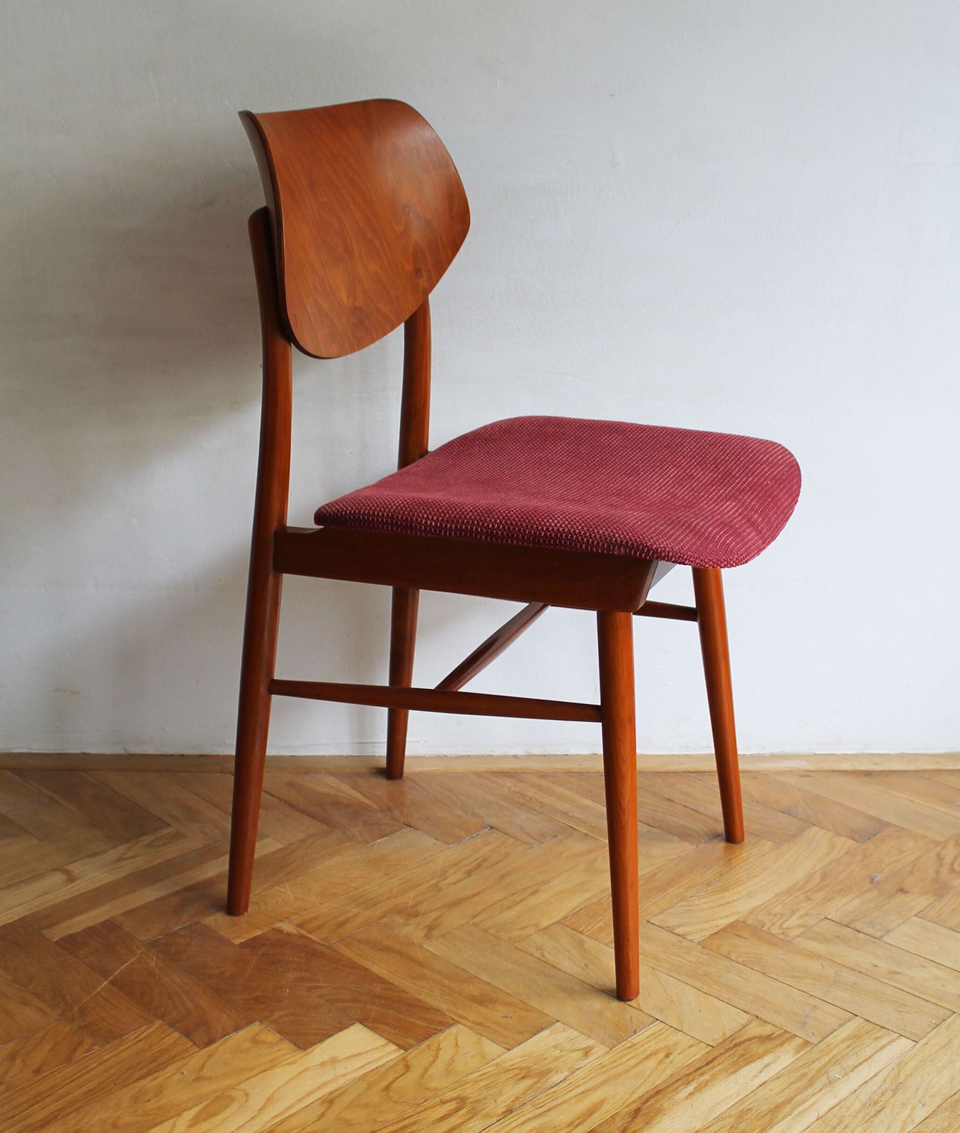 Set Of Four 1960s Czech Dining Chairs By Ton With Scandi Influence photo Furniture