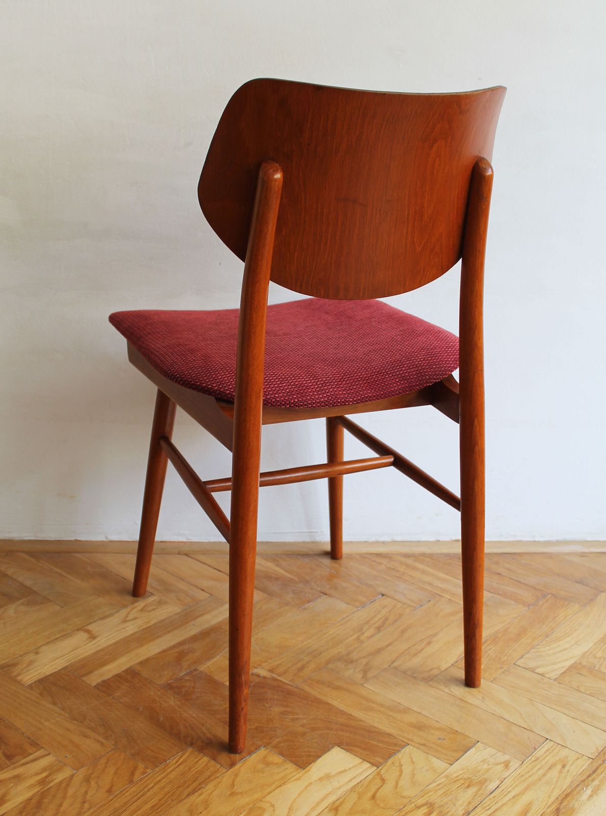 680.0 Set Of Four 1960s Czech Dining Chairs By Ton With Scandi Influence photo