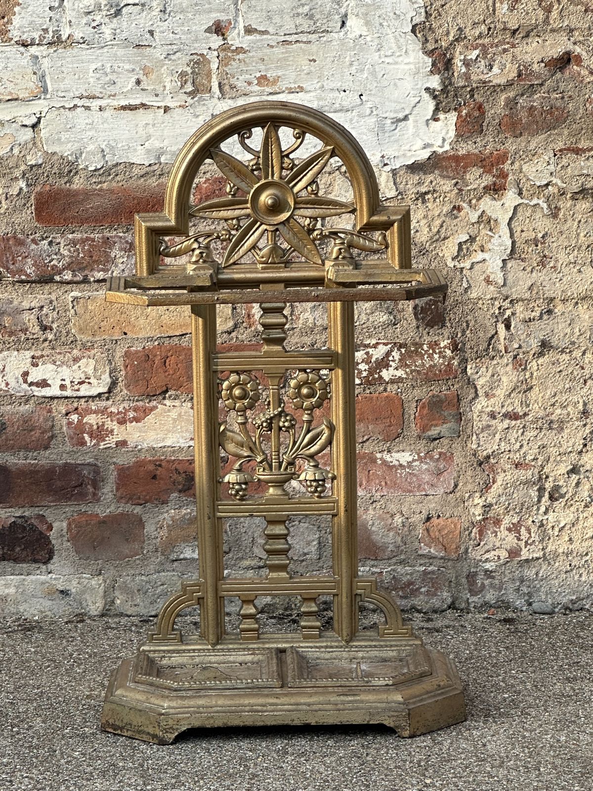 A Falkirk Ironworks Stick Stand In The Manner Of Christopher Dresser, Fourth Quarter 19th Century photo furniture