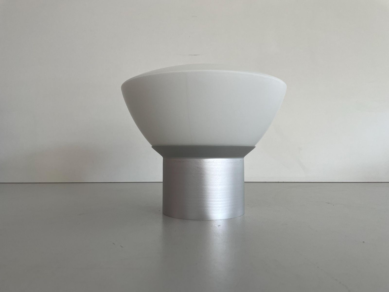 Opal Glas And Metal Deckenlampe By Ifö, 1960s, Sweden