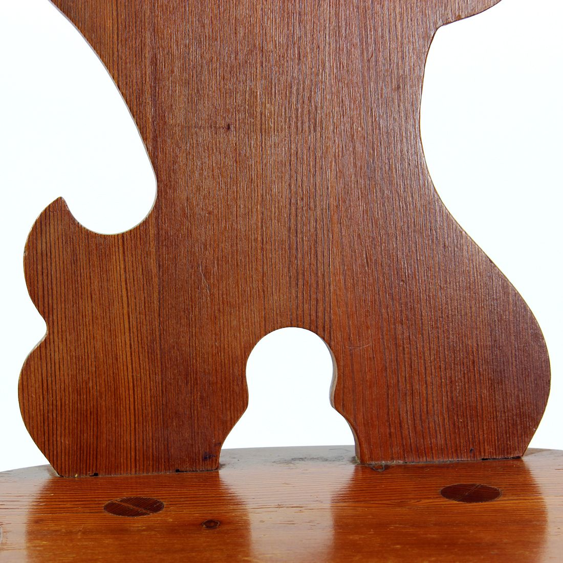 Folk Style Dining Chair In Wood, Czechoslovakia 1973 photo Furniture