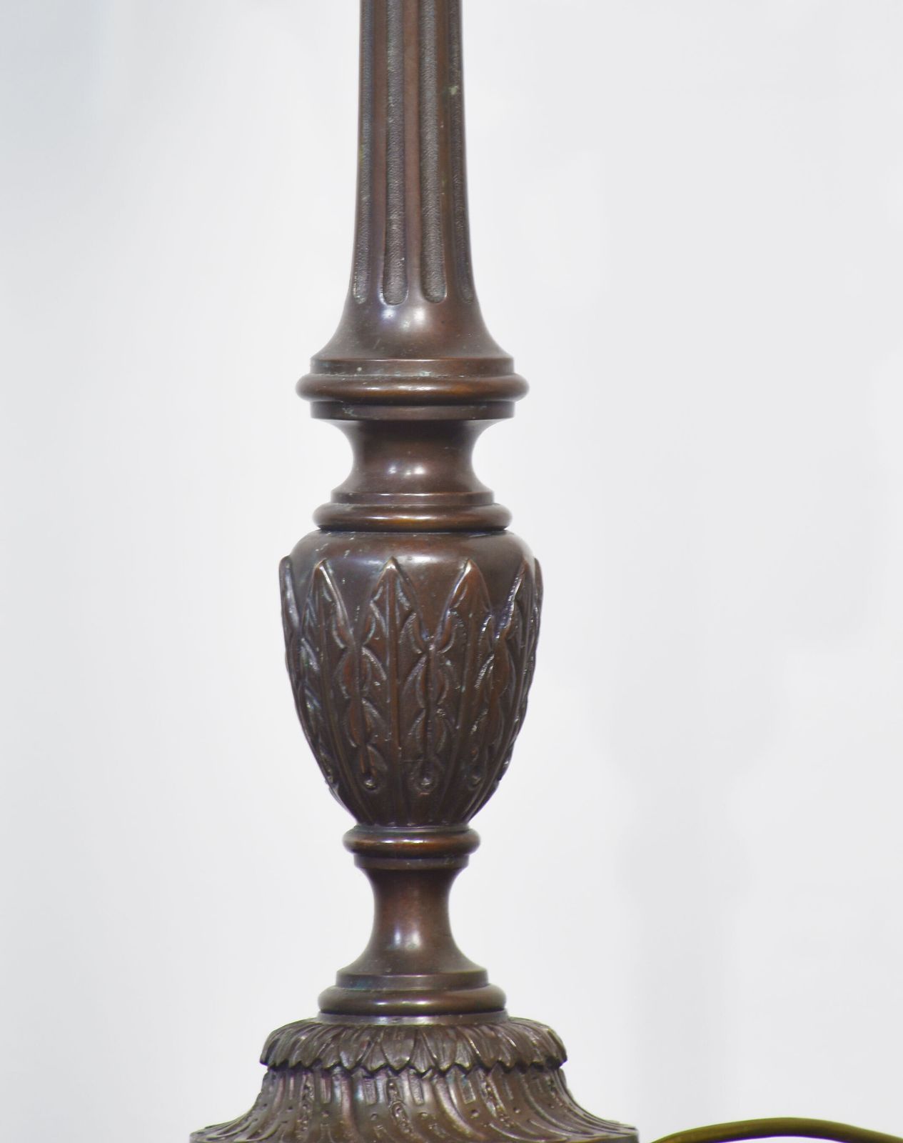 Pair Of Bronze Newel Post Lamps photo 3414.0