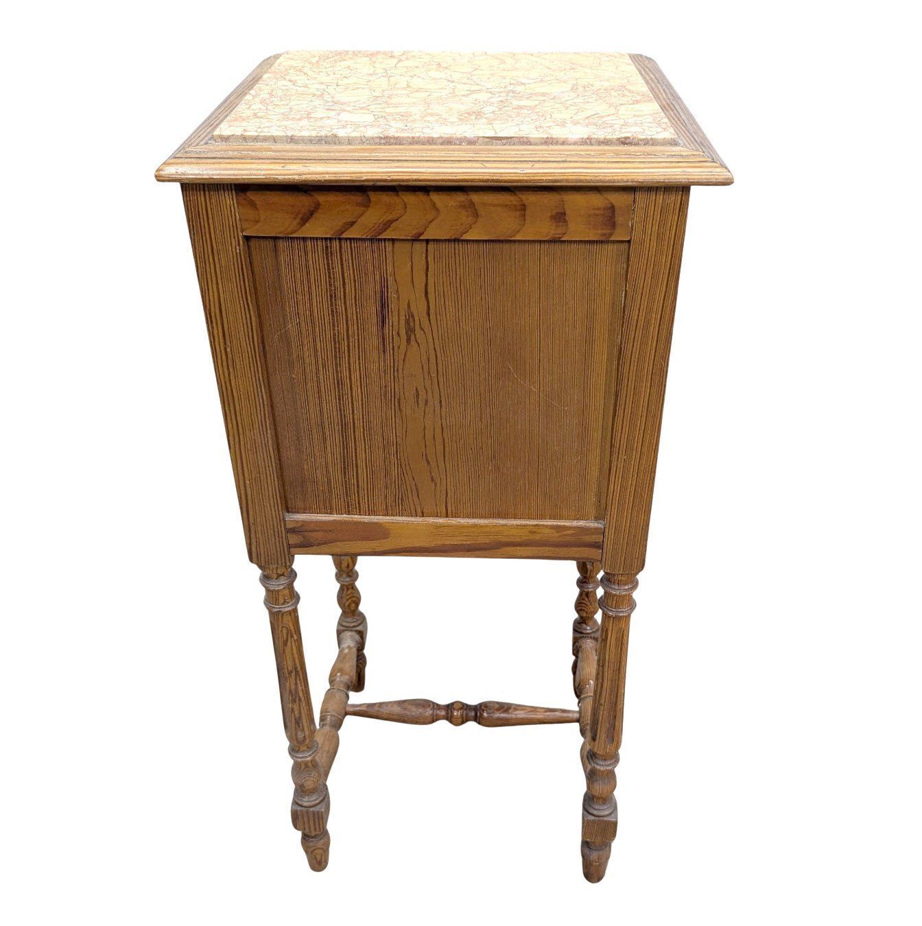 Bedside Table In Pine And Maple, 1900, Art Nouveau Period photo for sale