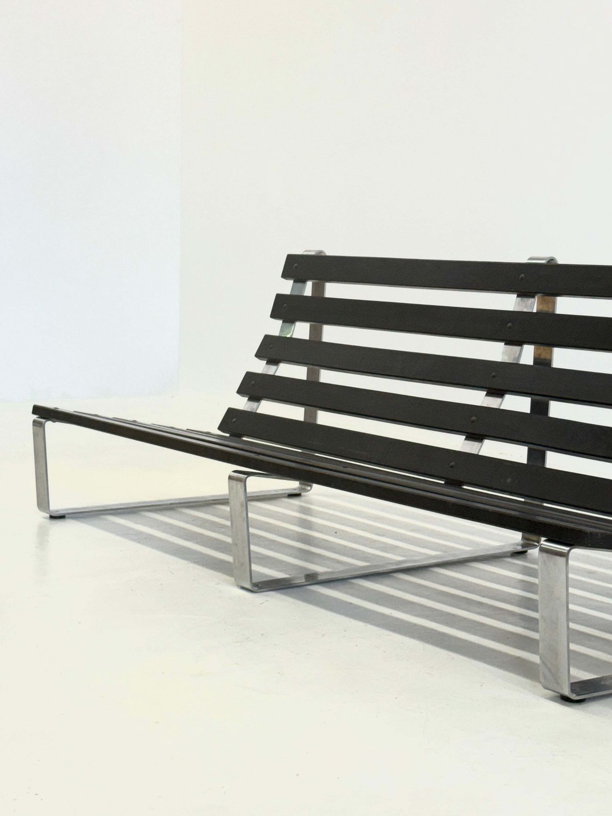 Vintage Slatted Bench By Kho Liang Ie For Artifort photo Furniture