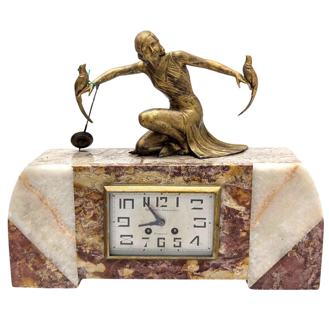 1930s Modernist Art Deco Clock By Melani