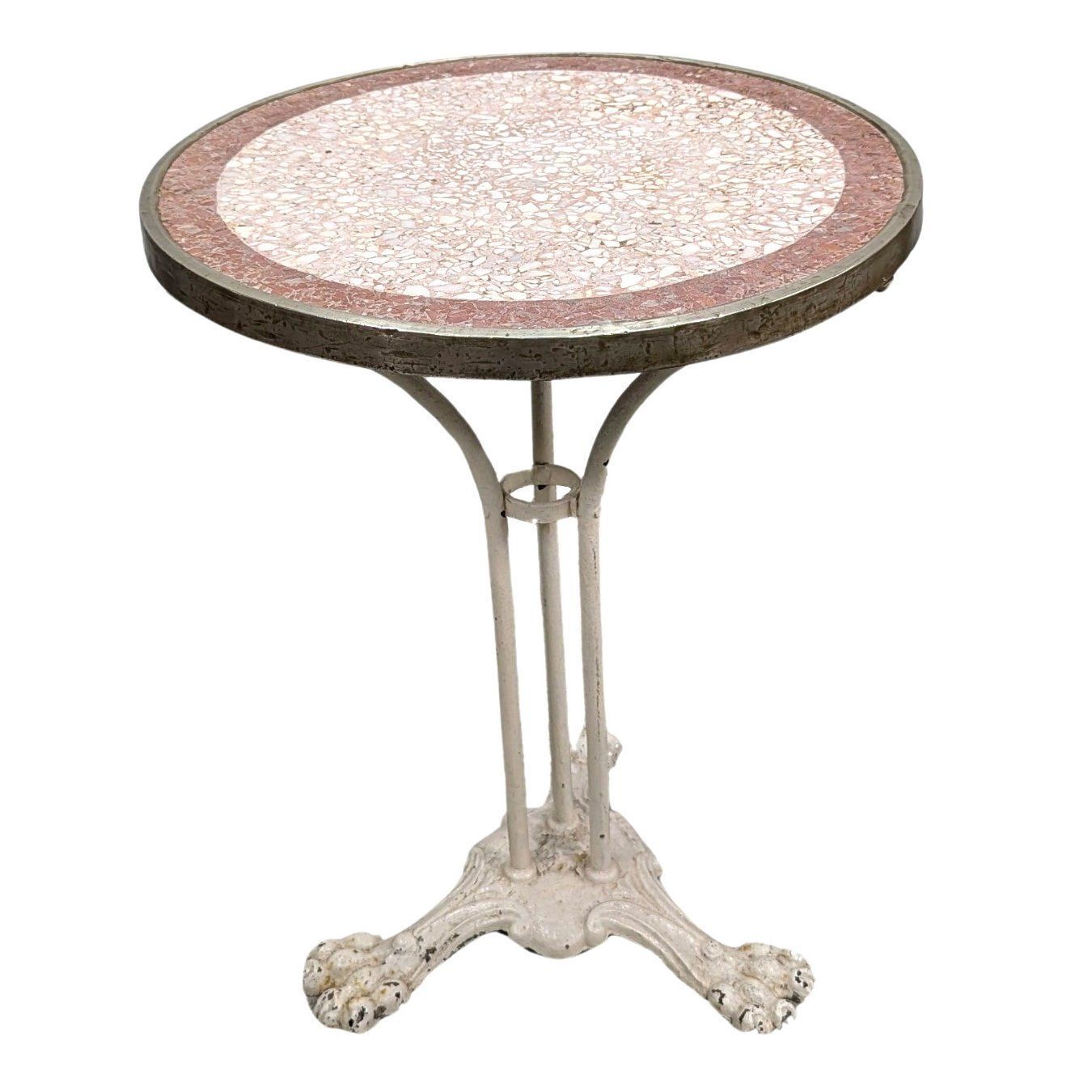 19th Century Lacquered Iron Tripod Garden Table