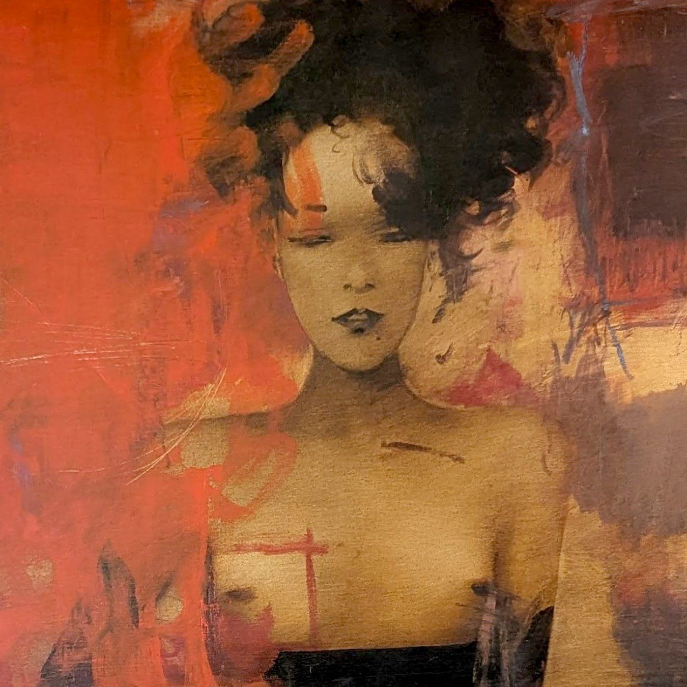 Ares Antoyan Oil On Canvas Female Nude photo furniture