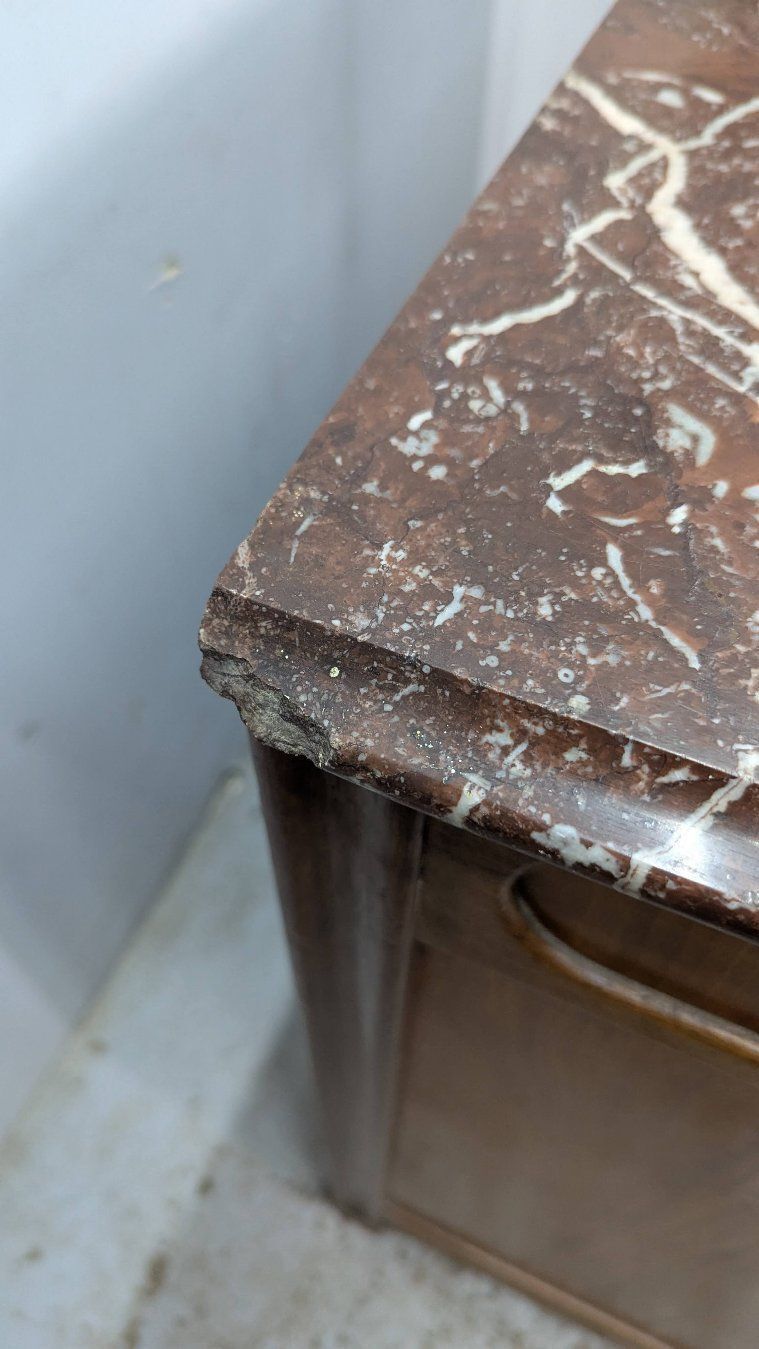 photo buy Superb High Art Nouveau Sideboard From 1900, Inlaid And Carved