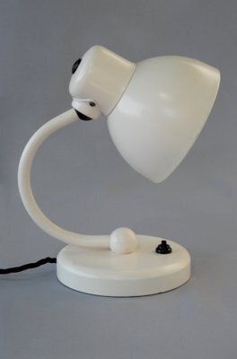 Night Stand Lamp No. 1227 St By Marianne Brandt And Hin Bredendieckvfor Kandem, Germany, 1940s, 1942 photo vinterior