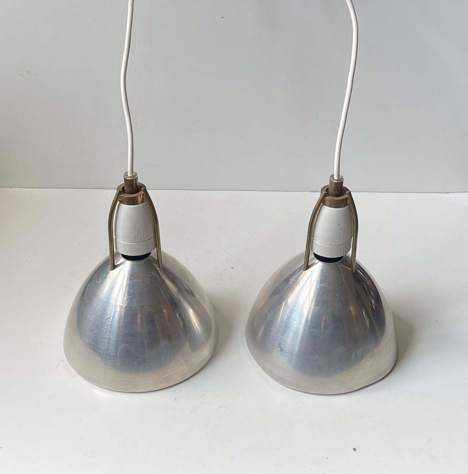 Danish Industrial Pendant Lamps By Asger Bay Christiansen, 1970s photo for sale