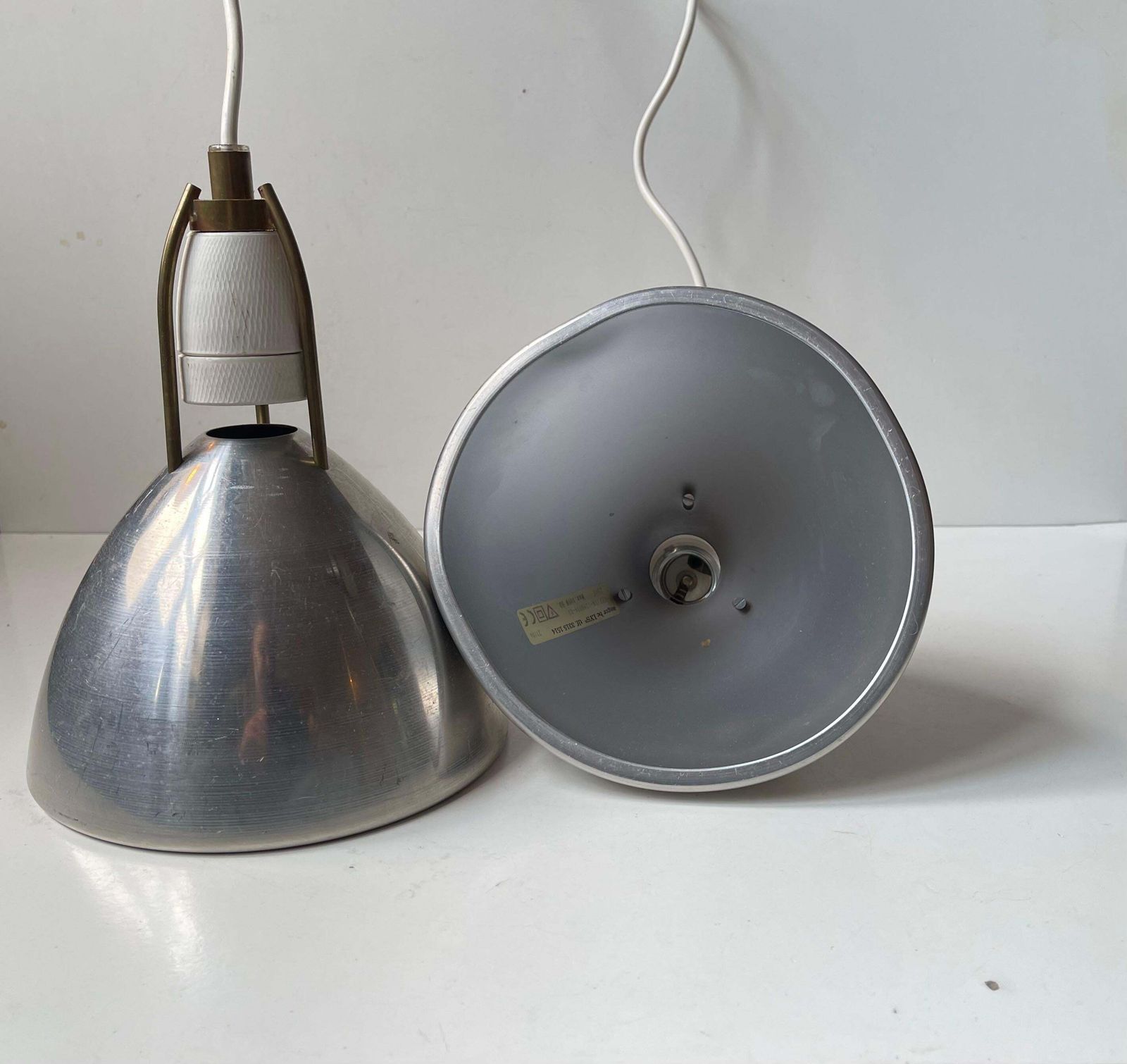 Danish Industrial Pendant Lamps By Asger Bay Christiansen, 1970s photo vintage
