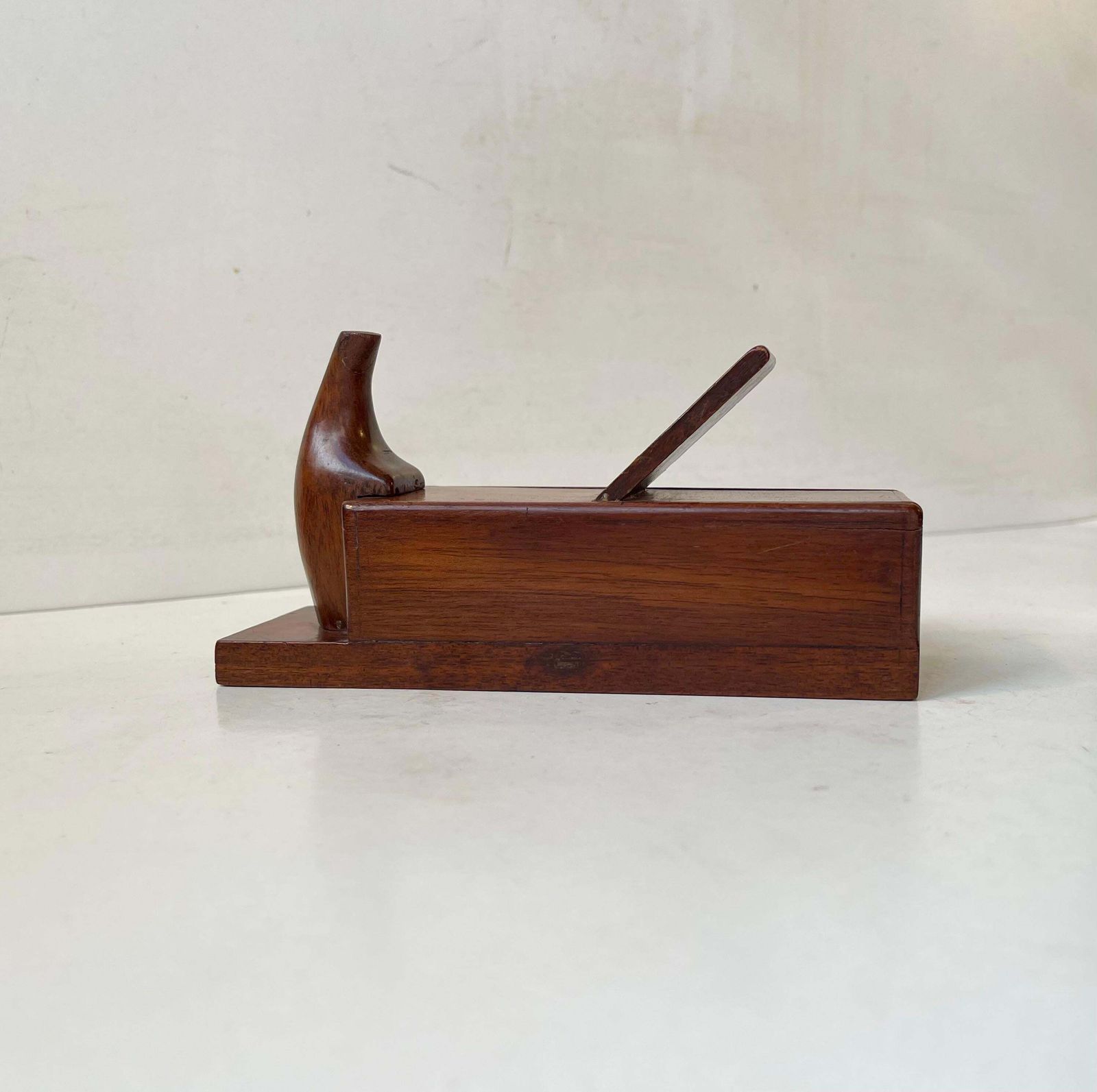 Antique Oak Snuff Box In The Form Of A Woodworking Plane photo furniture