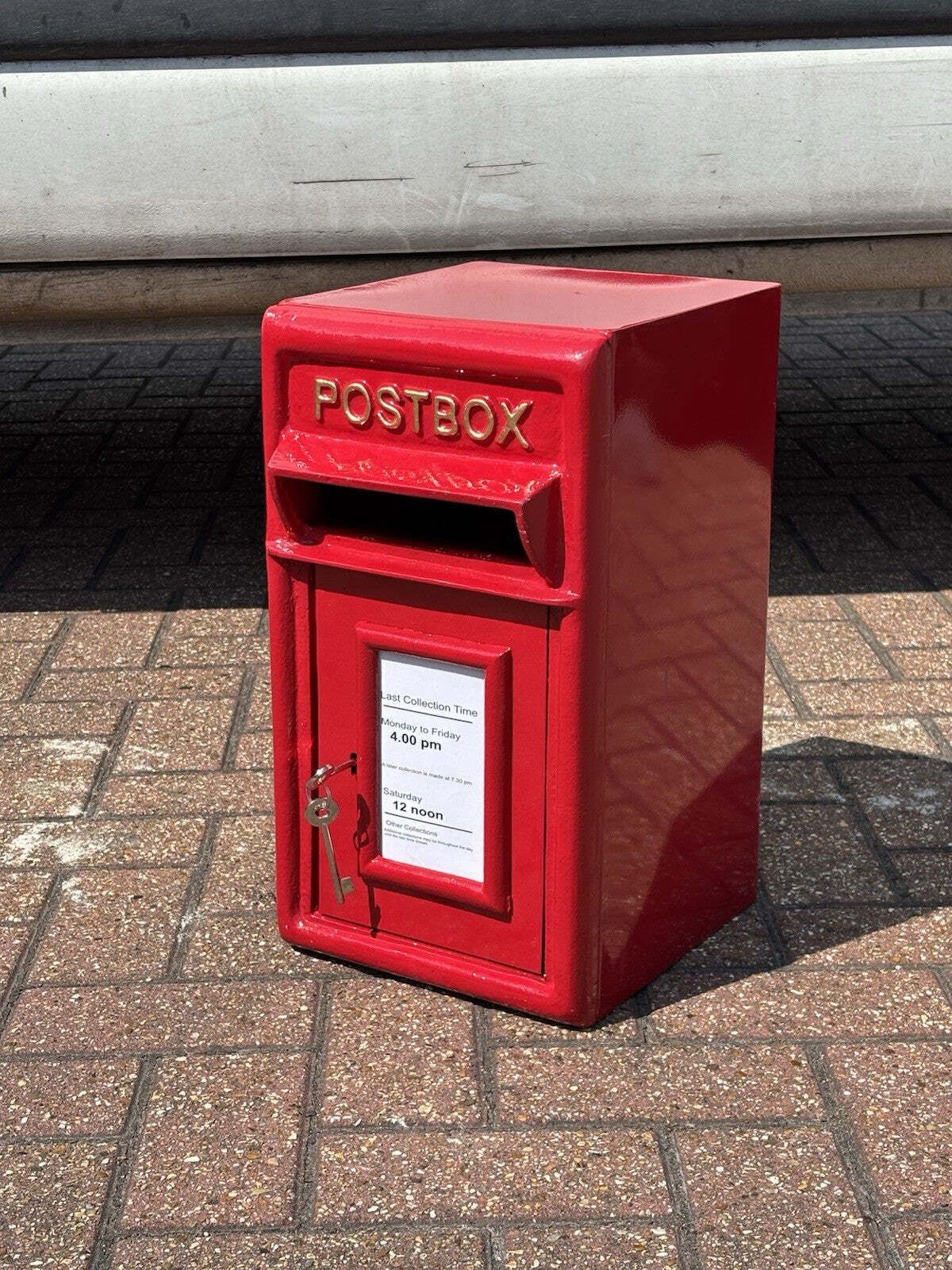 Post Box. Finished In A Bright Red, Comes With 2 Keys. photo furniture