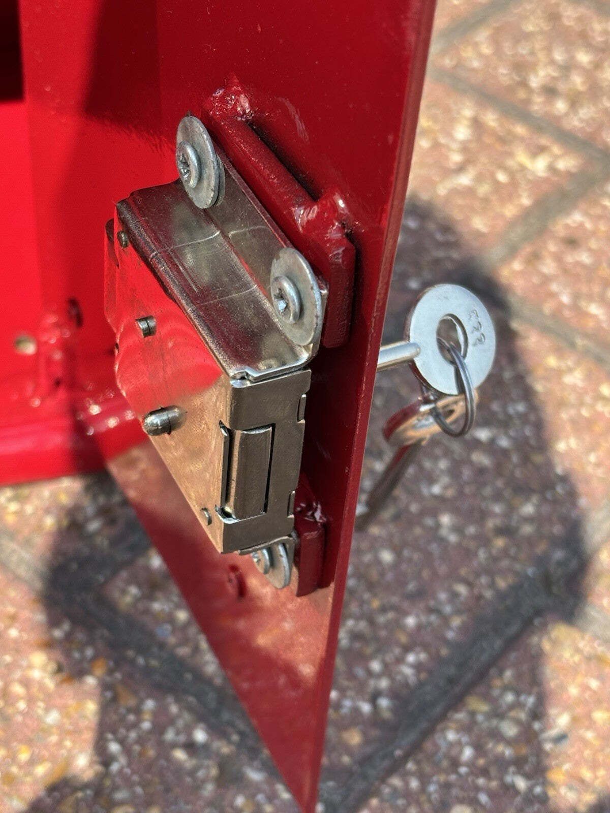 photo furniture Post Box. Finished In A Bright Red, Comes With 2 Keys.