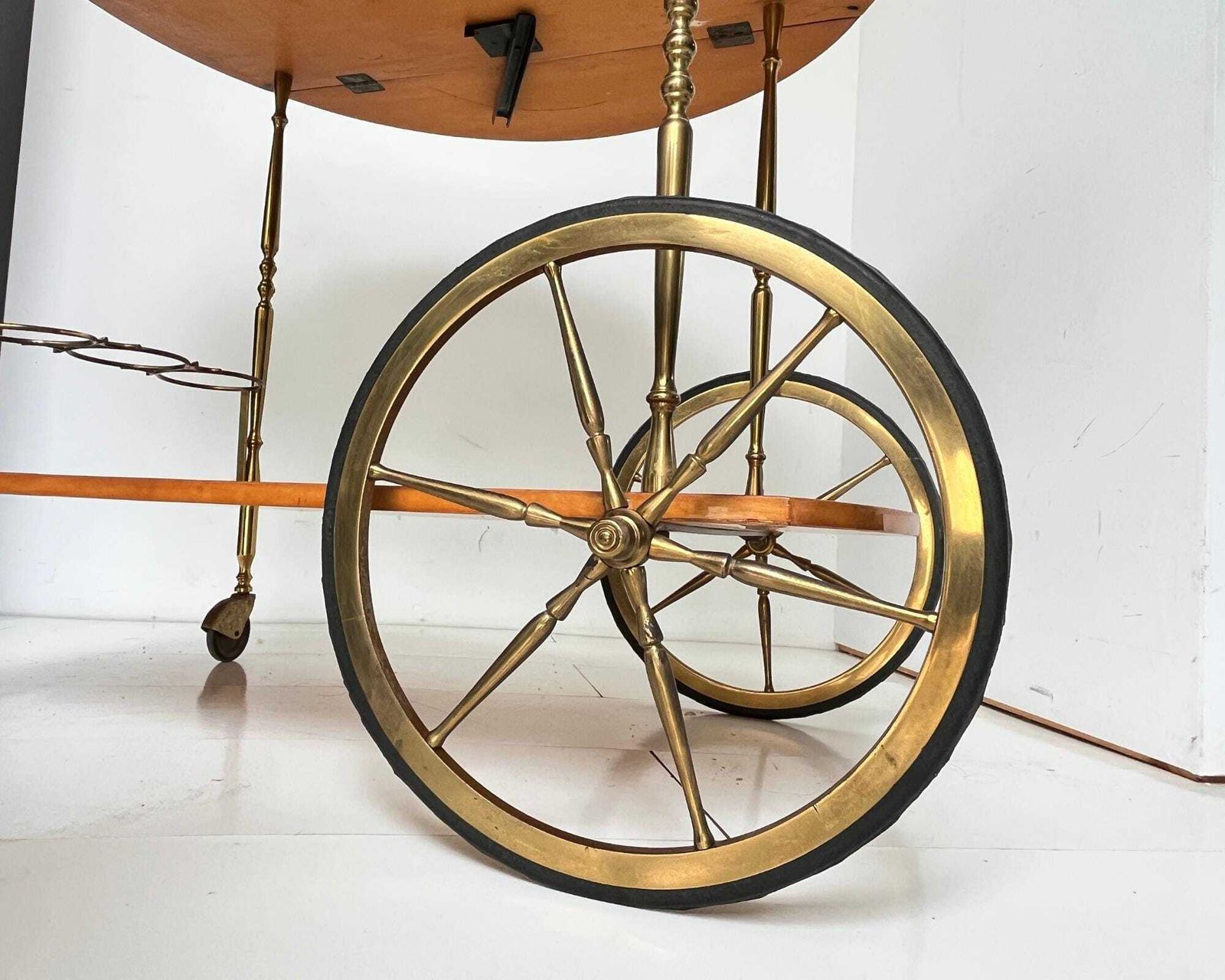 photo for sale Houten Barcart | Inklapbaar Blad | Marqueterie | Sorrento, Ca. 1950–1980