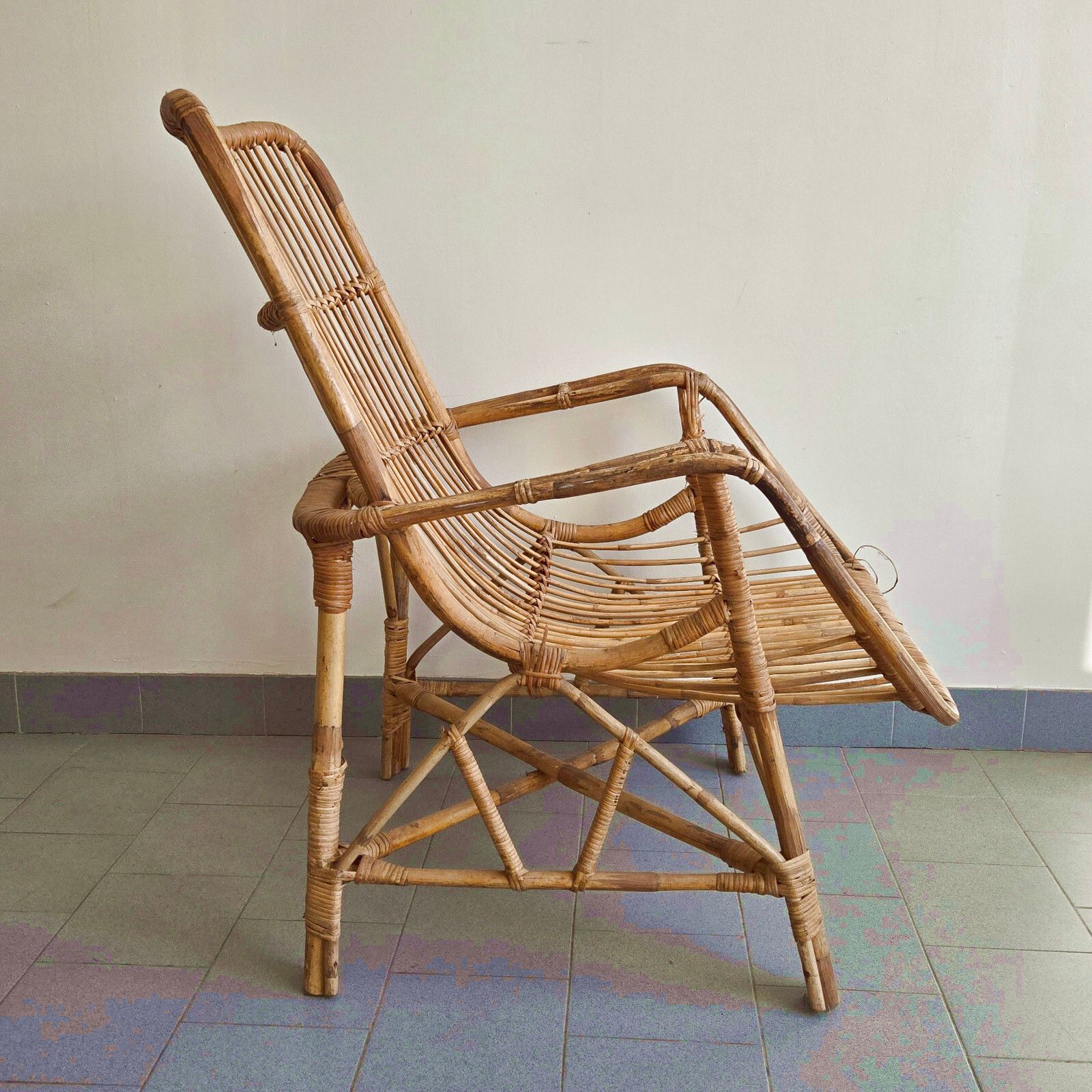 Vintage 1960s Rattan Armchair 60s Dlg Janine Abraham & Rohe Noordwolde photo Furniture