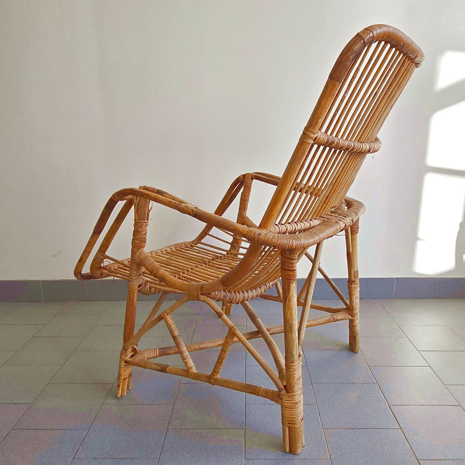 photo for sale Vintage Jaren 1960 Rotan Fauteuil 60s Dlg Janine Abraham & Rohe Noordwolde