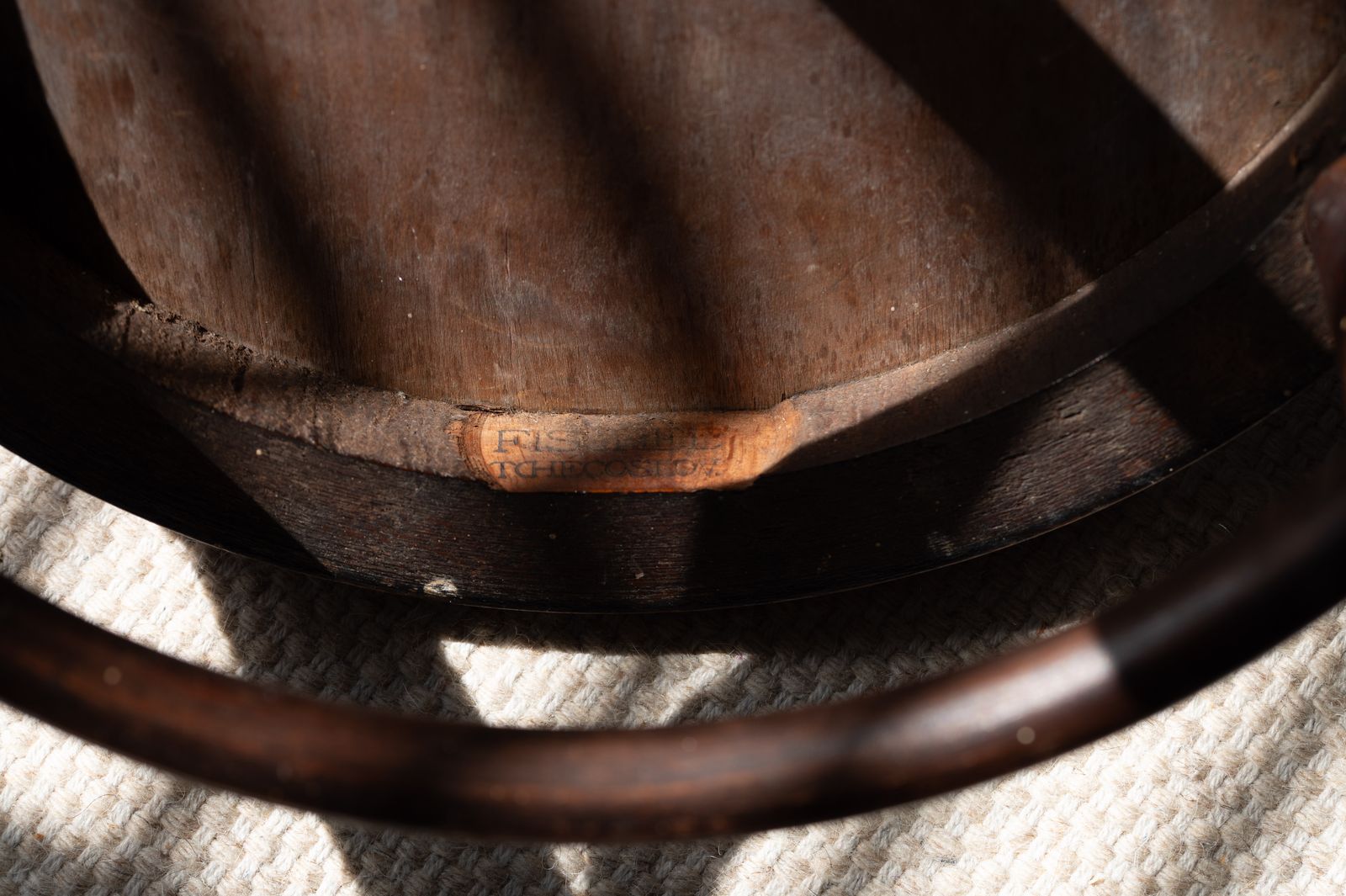 Antique Fischel Bentwood Chair photo vintage