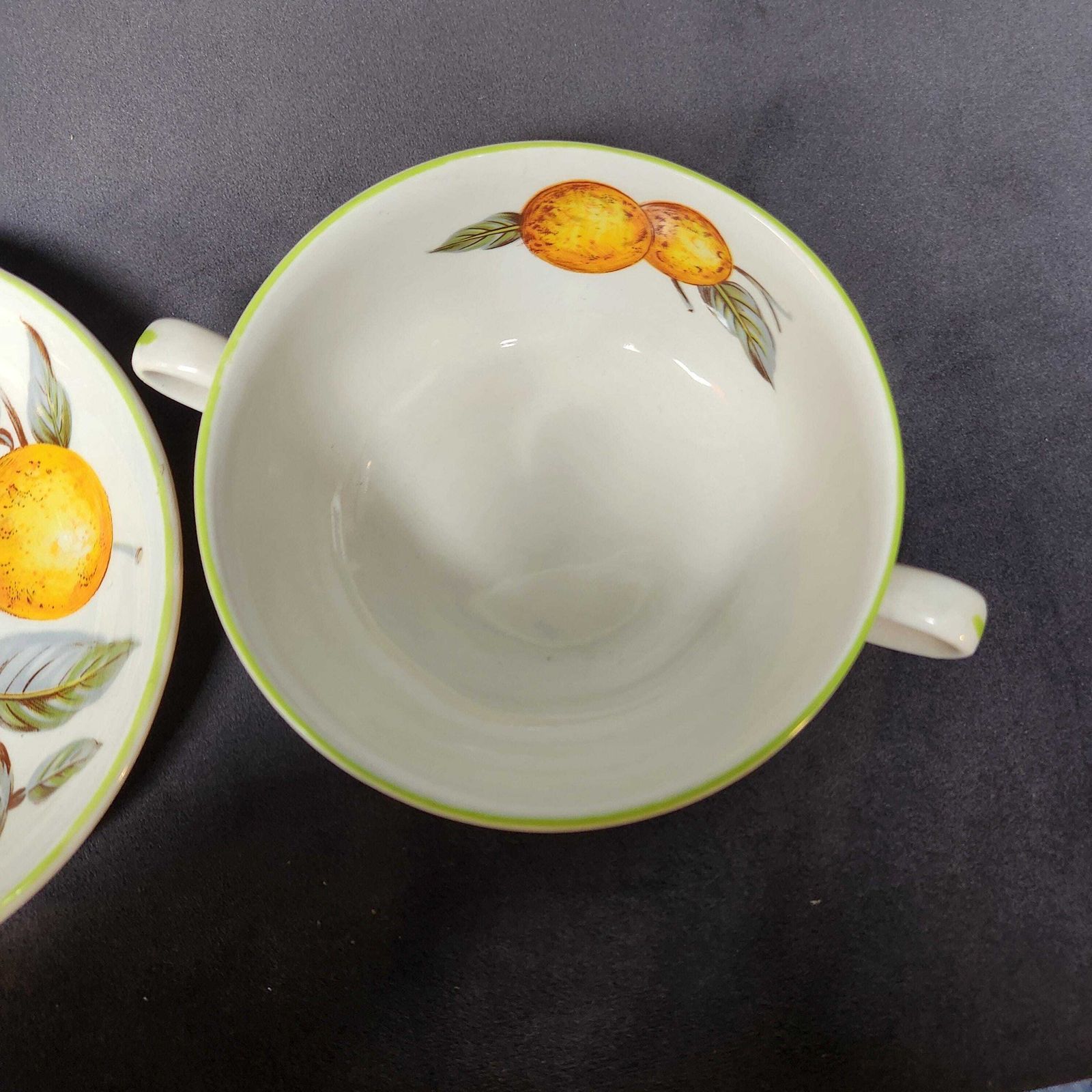 Wood And Sons, Orange Grove Soup Coupes And Saucers photo 85.0