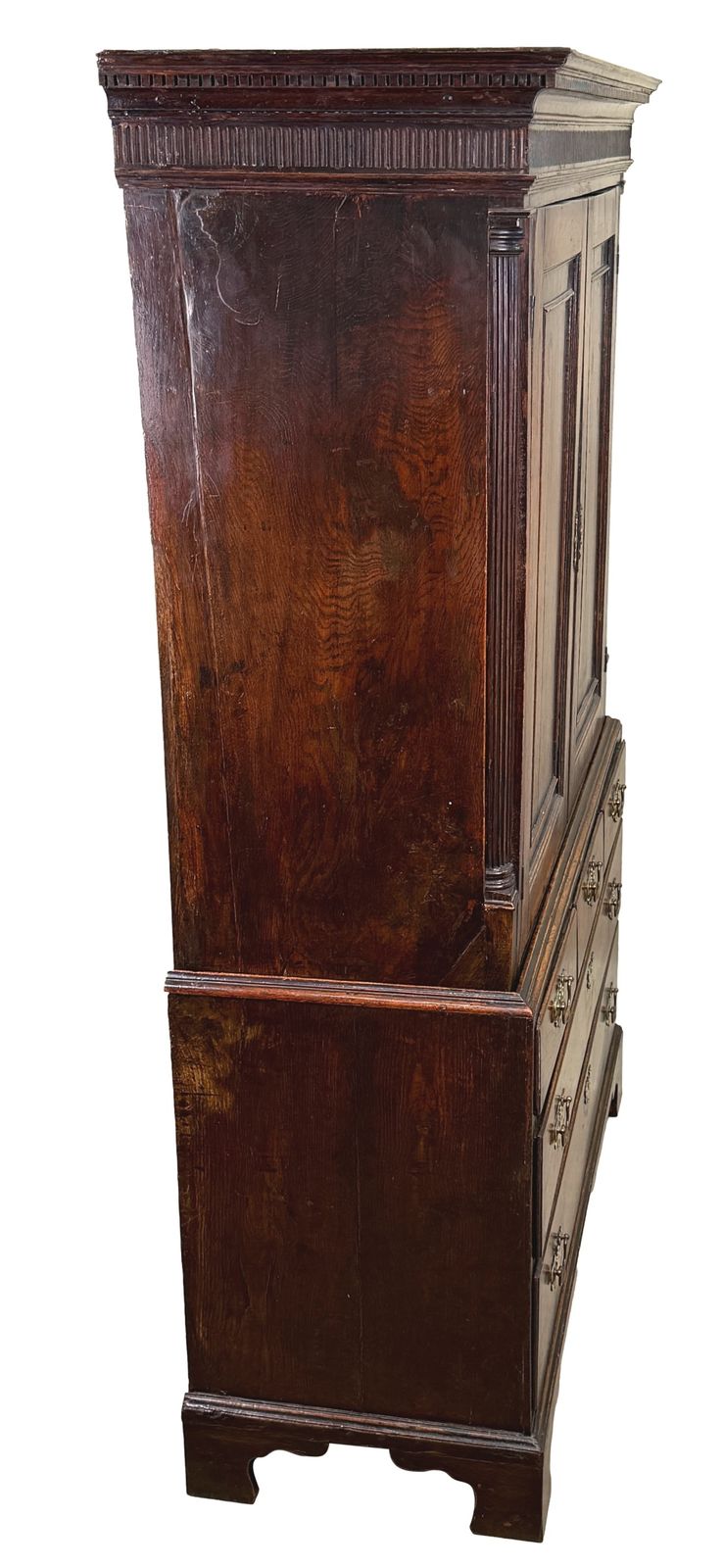 photo furniture Georgian 18th Century Oak Press Cupboard (England, Circa 1750)