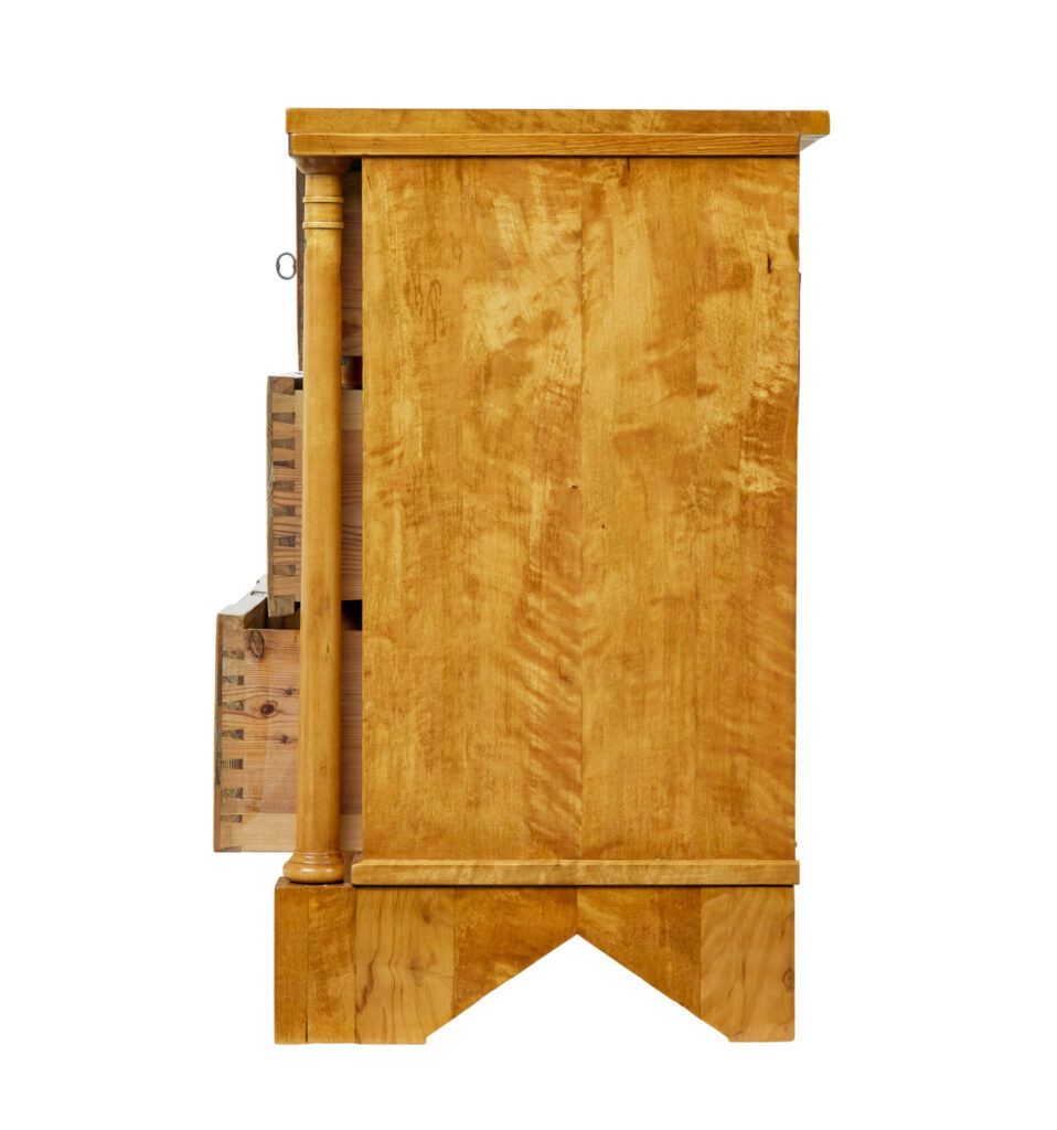 photo furniture 19th Century Swedish Empire Birch Chest Of Drawers