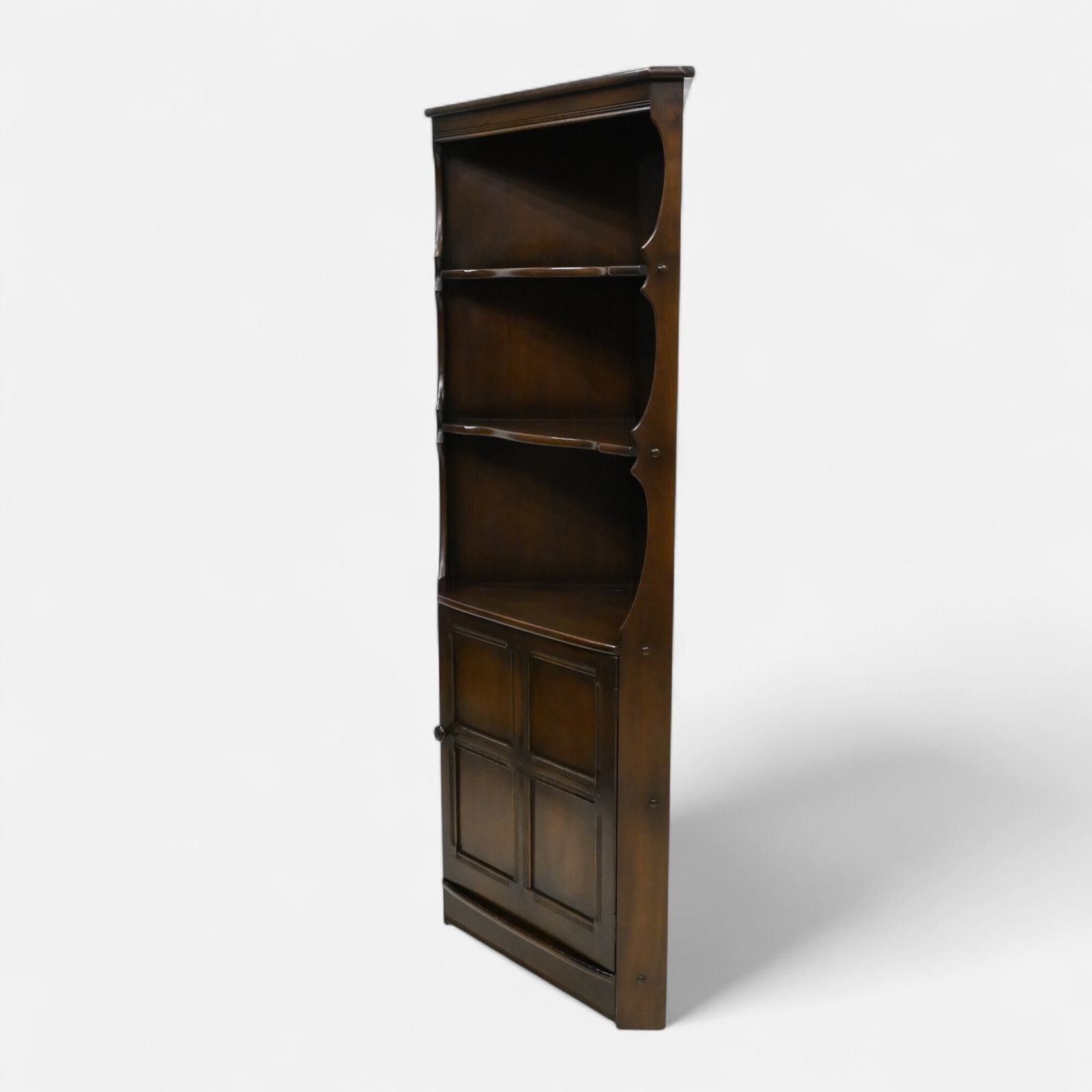 Genuine Ercol Corner Cabinet With Shelves 1978 Free Uk Delivery* photo furniture