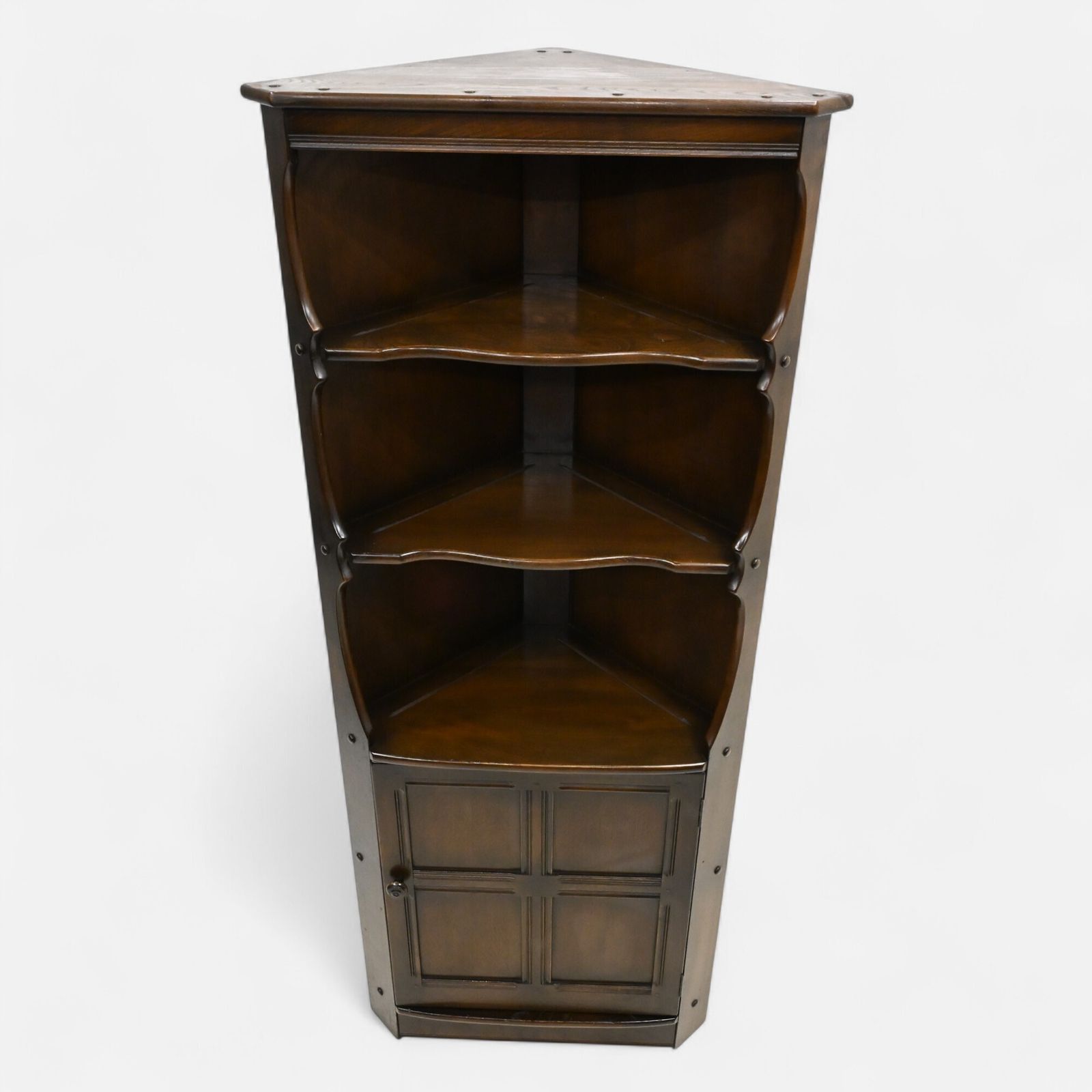 Furniture Genuine Ercol Corner Cabinet With Shelves 1978 Free Uk Delivery* photo