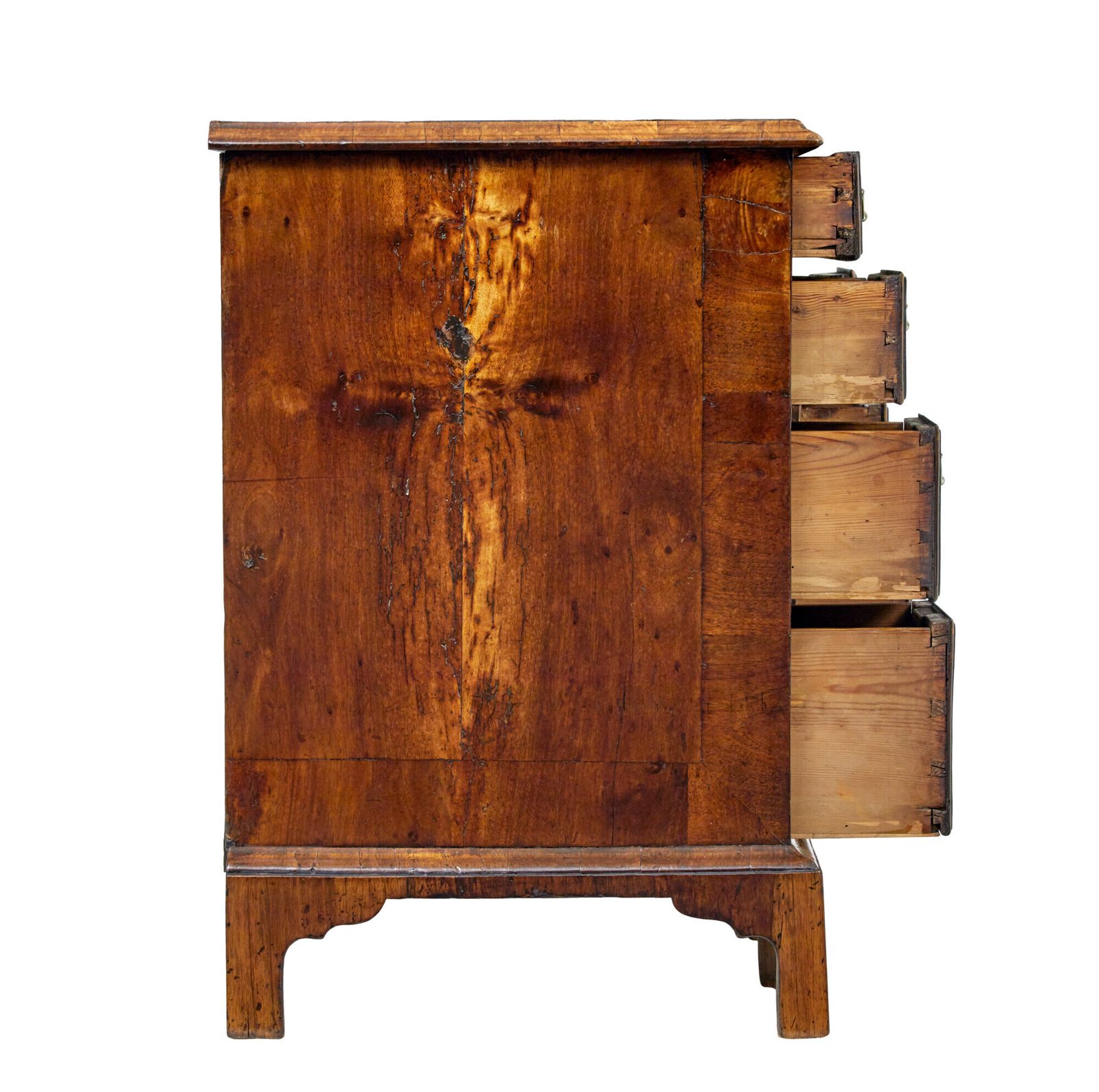 18th Century Queen Anne And Later Walnut Kneehole Desk photo Furniture