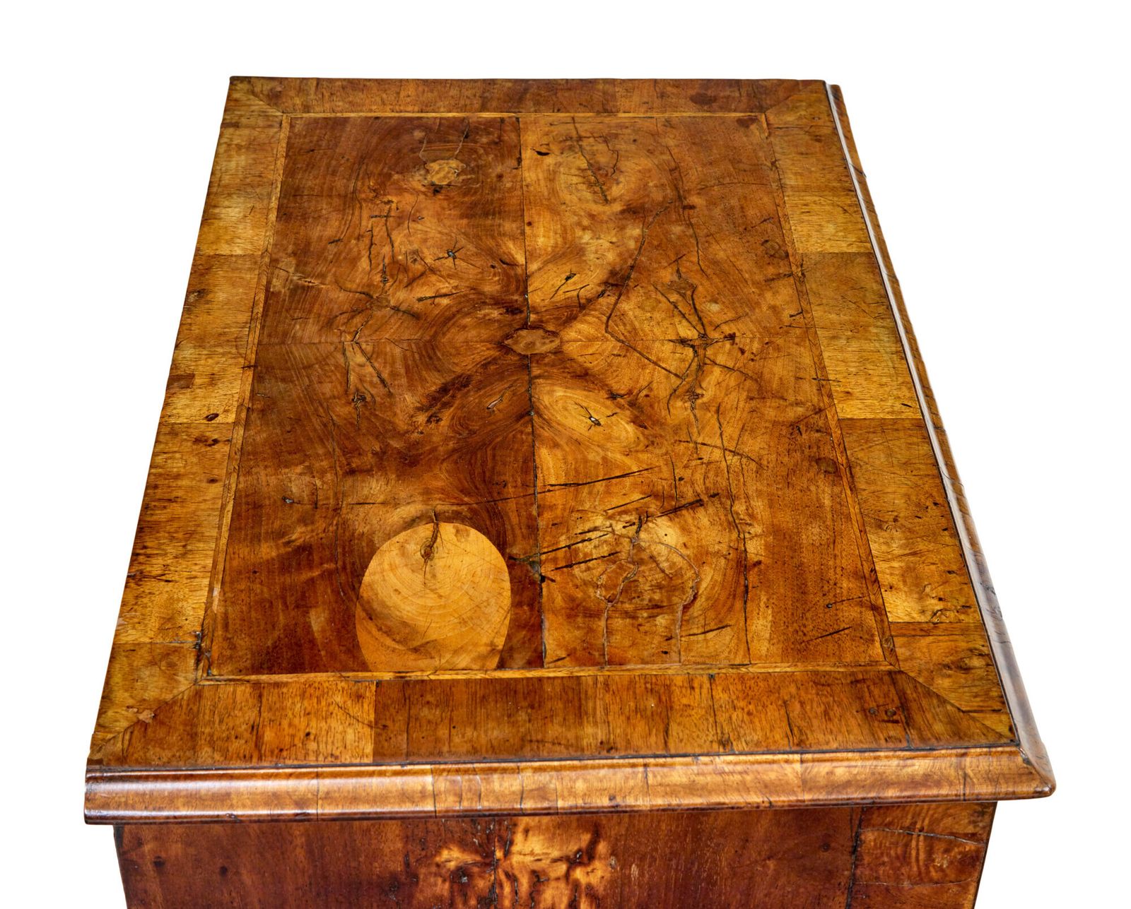 photo for sale 18th Century Queen Anne And Later Walnut Kneehole Desk