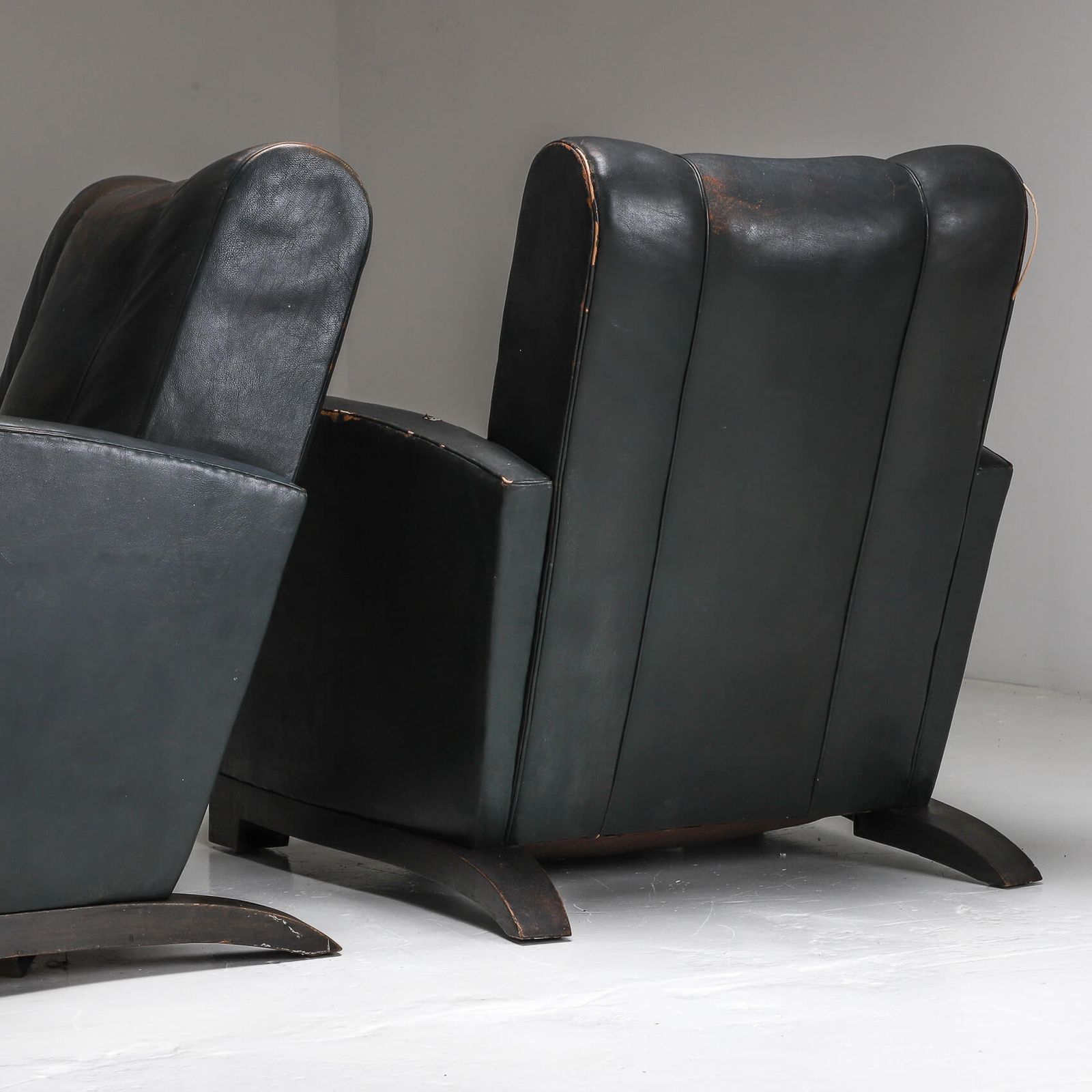 Pair Of Art Deco Leather Chairs photo buy