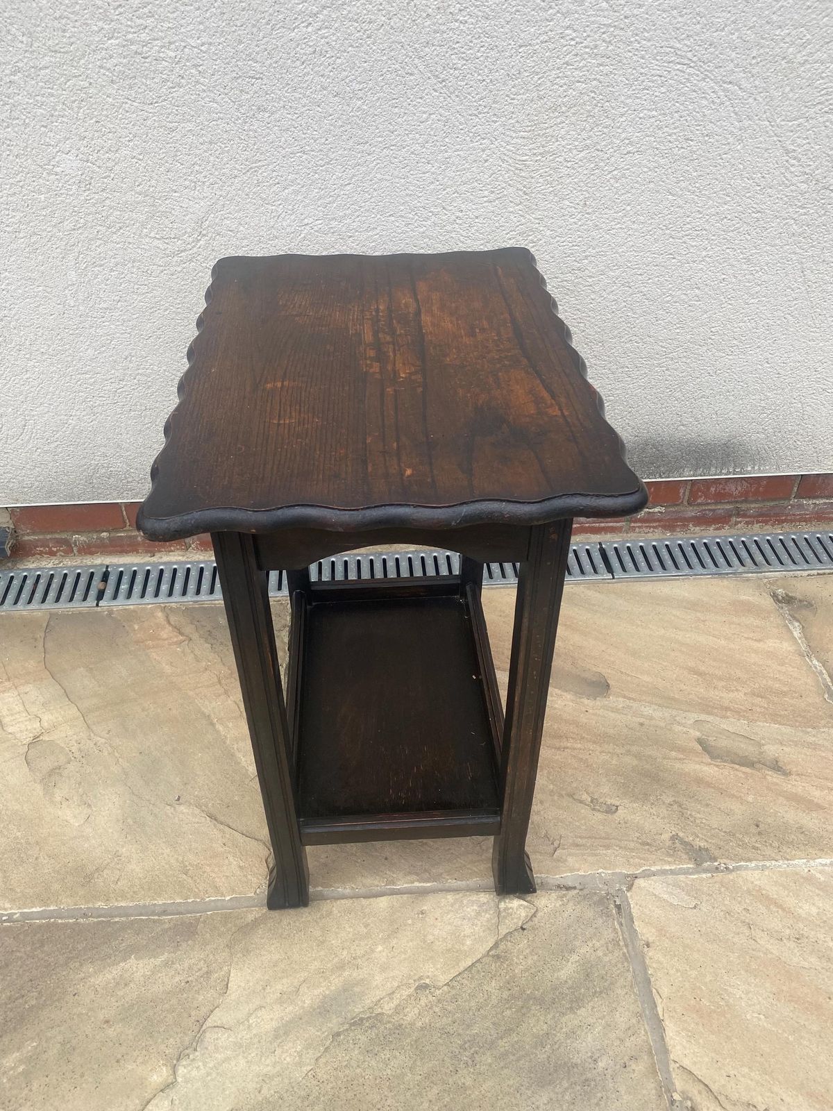 Antique Arts And Crafts Two Tier Side Table Vintage Console Table photo buy