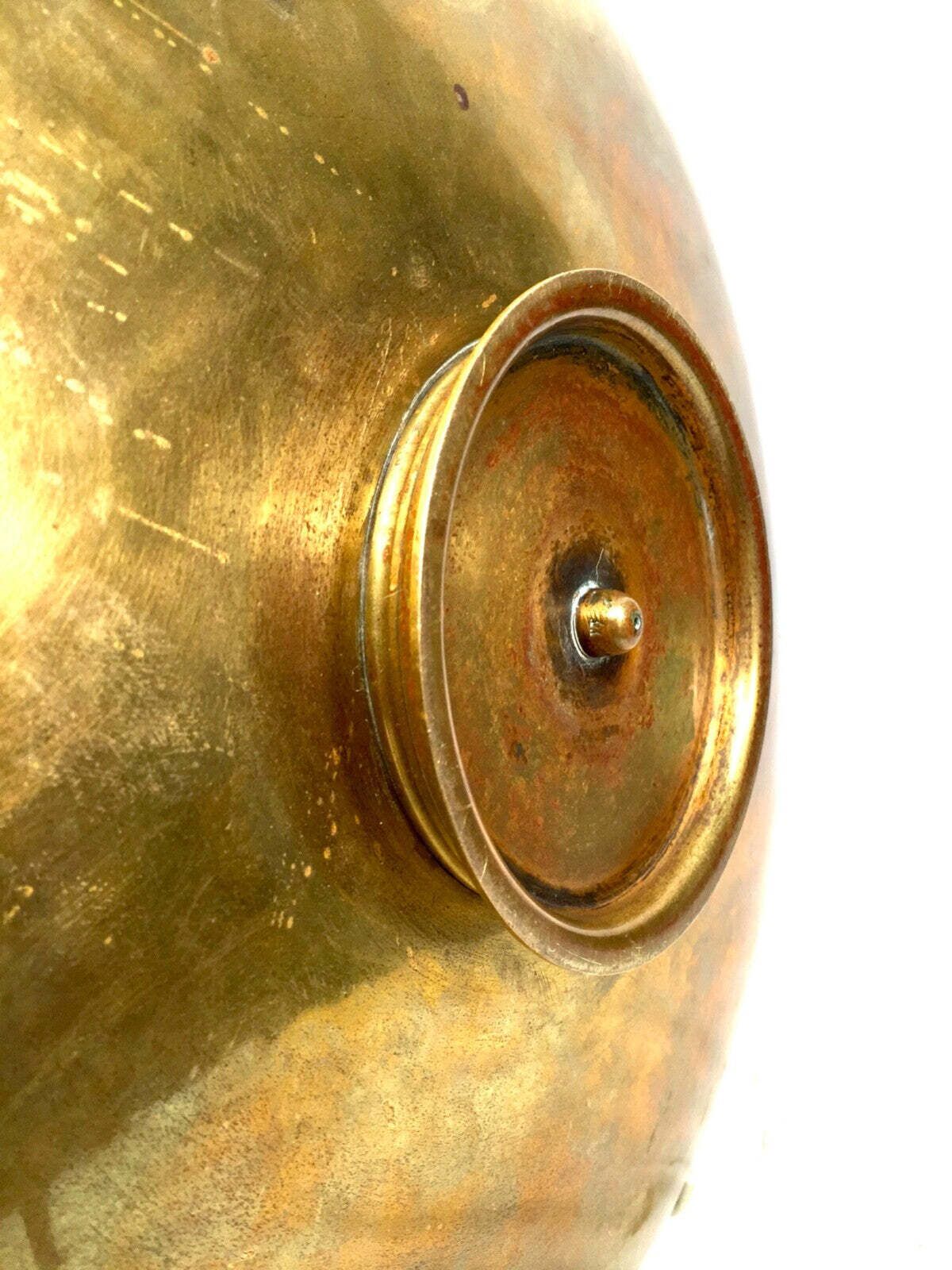 Antique Arts & Crafts Copper And Brass Charger / Tazza Large Size C.1900 photo buy