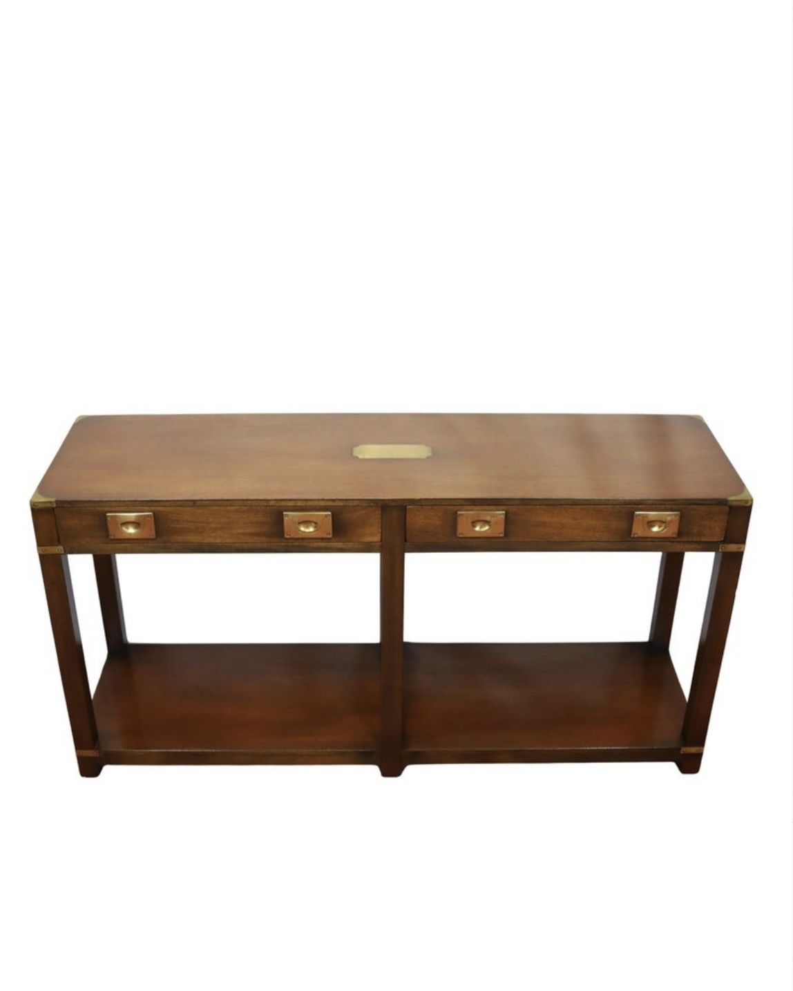 Lovely Harrods London R.E.H Kennedy Military Campaign Console Table