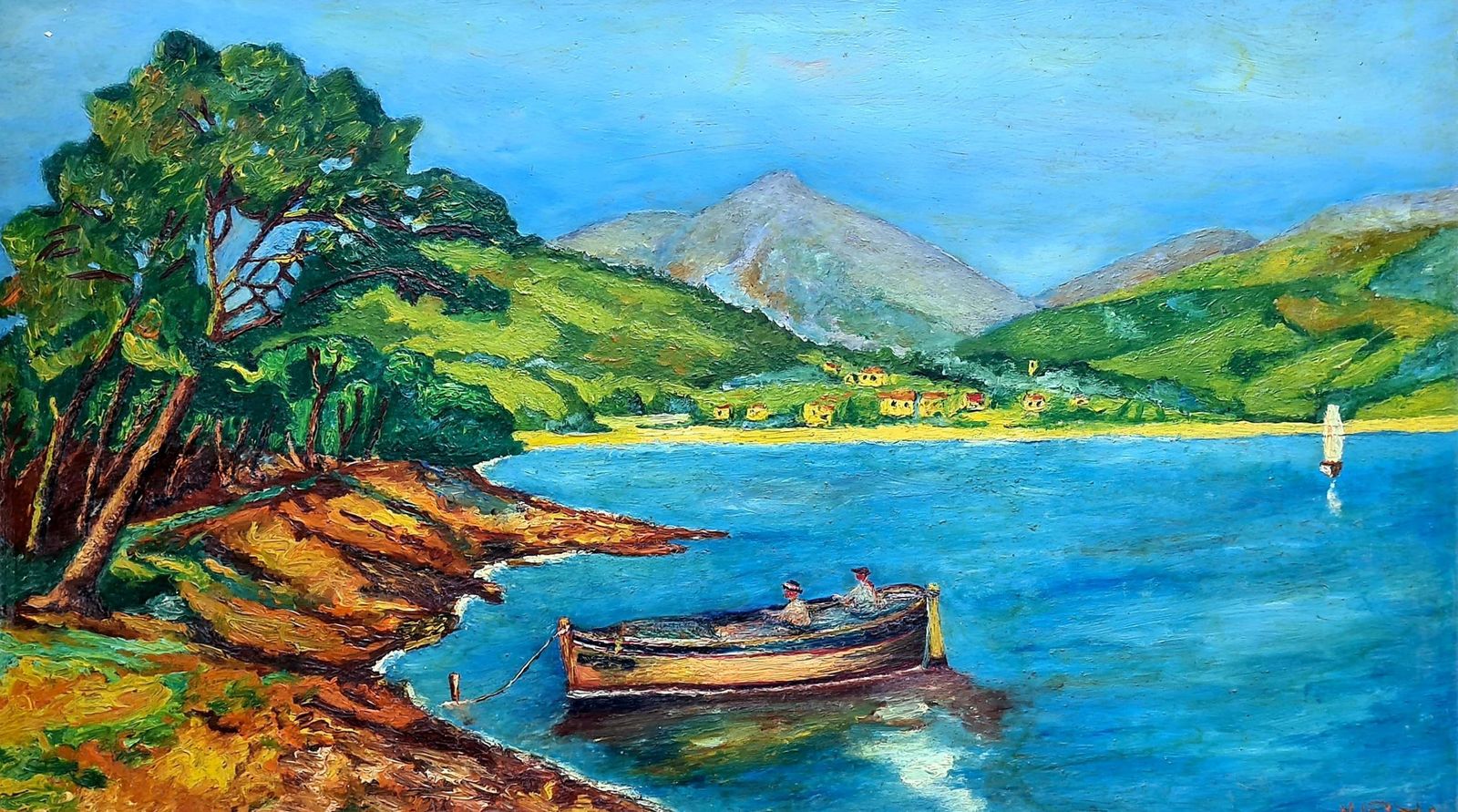 Fauvist Marine Landscape, The Cote D'azur photo furniture