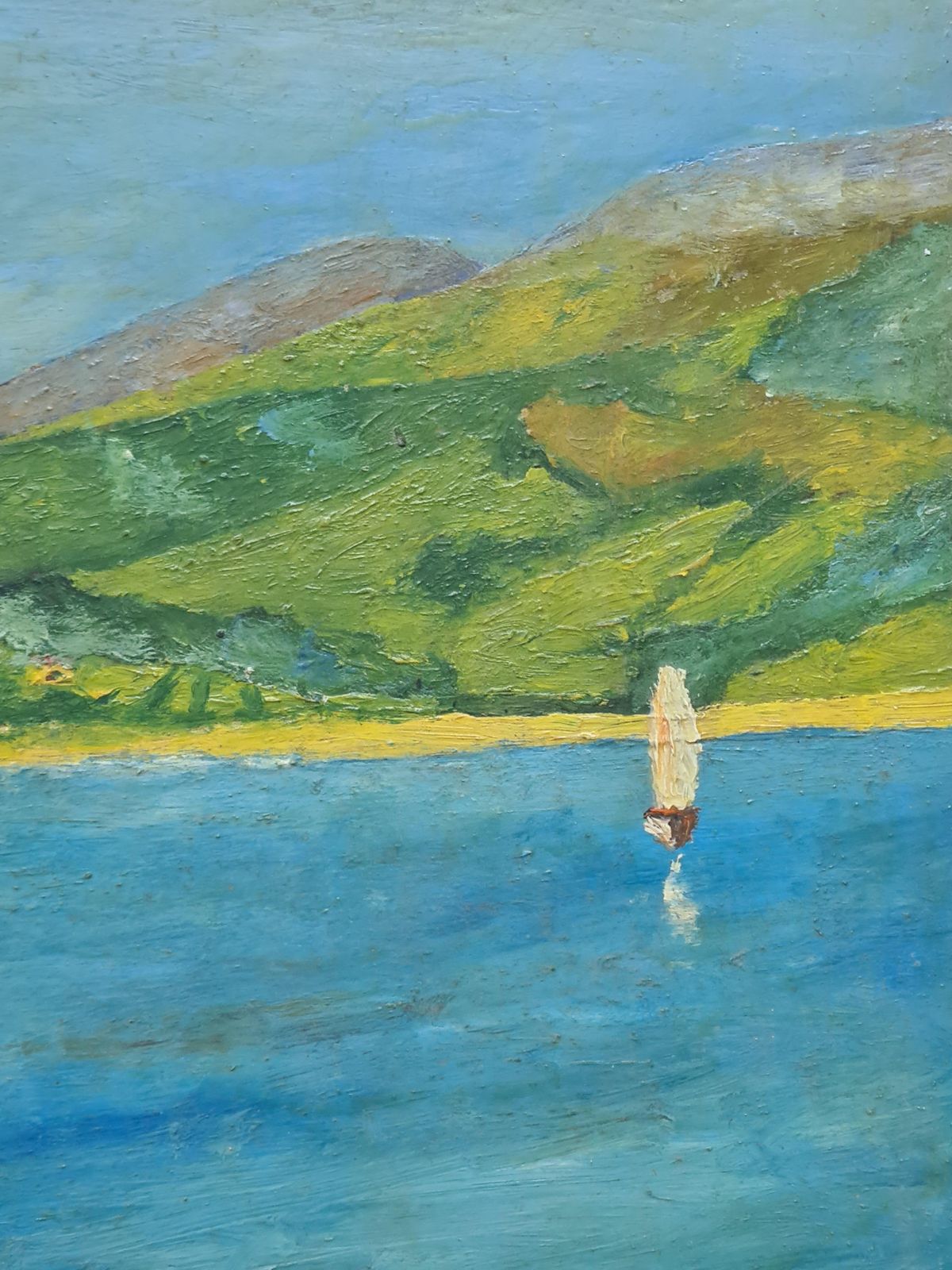 Fauvist Marine Landscape, The Cote D'azur photo vintage