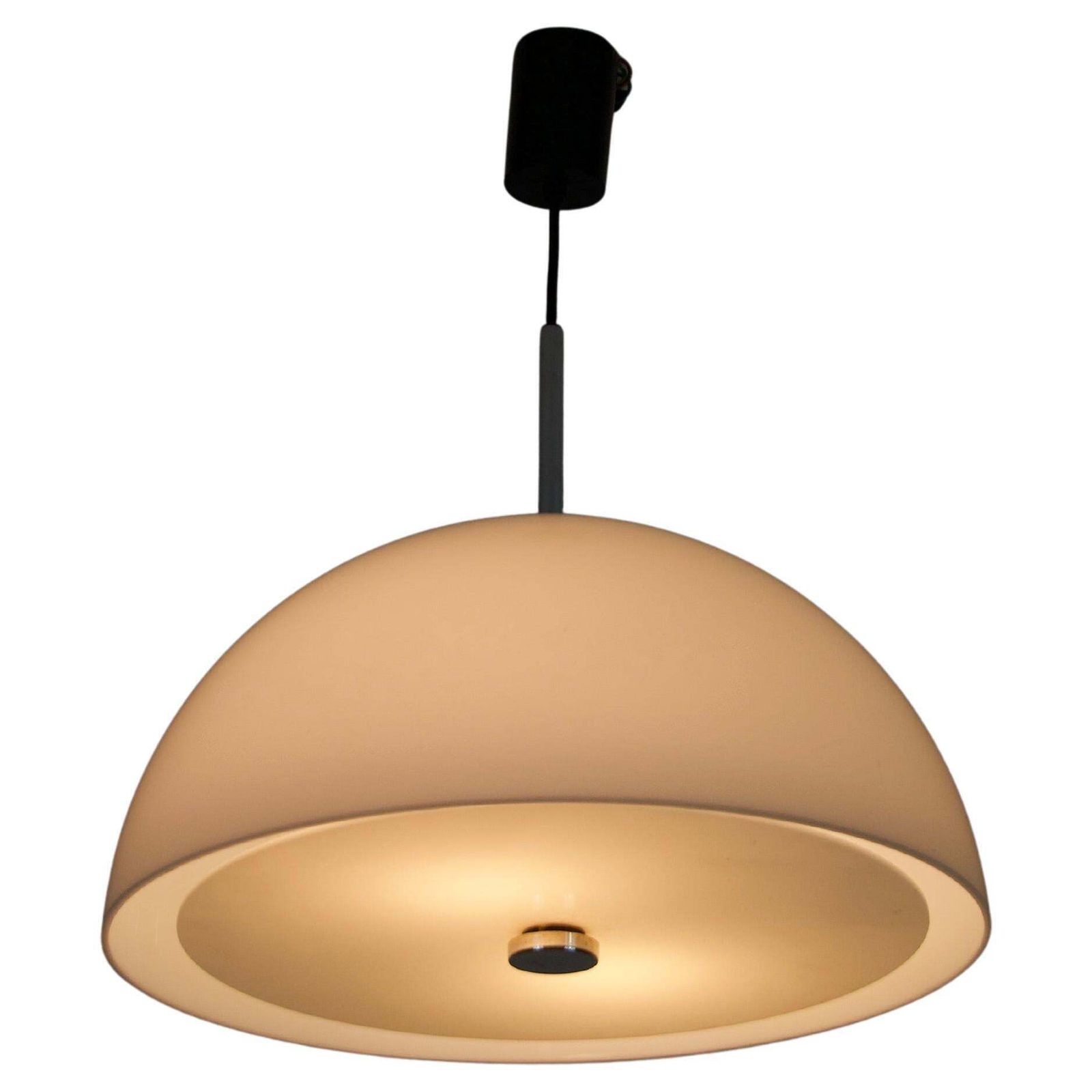 White Space Age Pendant Lamp, Germany, 1970s