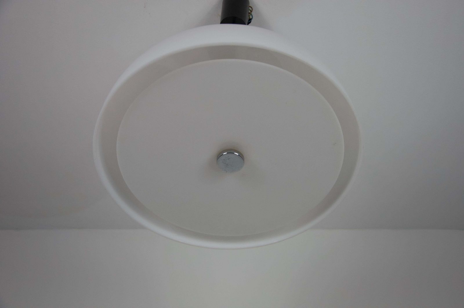 White Space Age Pendant Lamp, Germany, 1970s photo Lighting