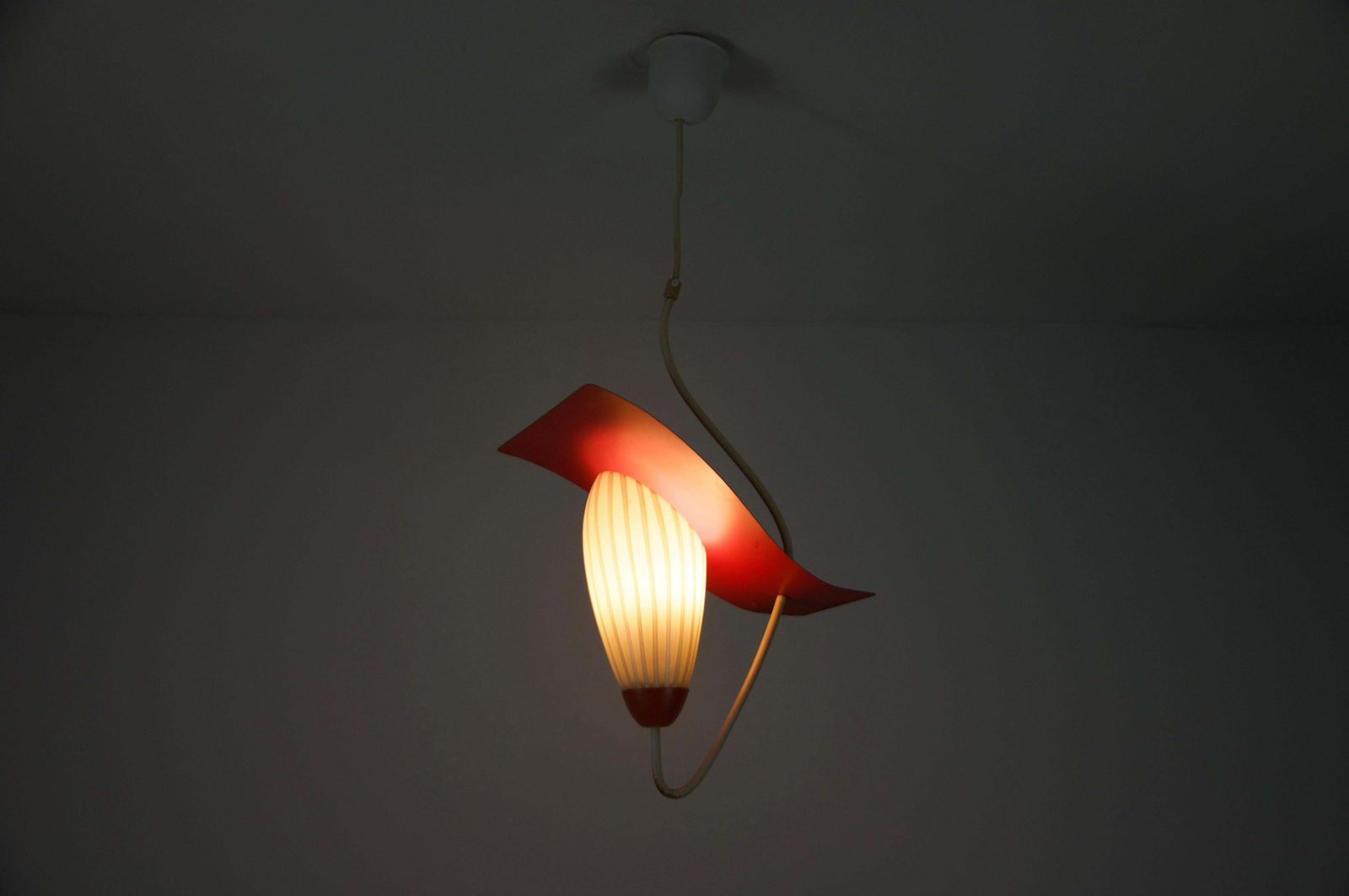 Lighting Mid Century Glass And Metal Sputnik Ceiling Lamp, Germany, 1960s photo