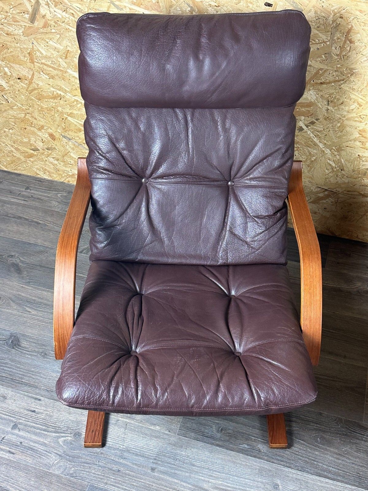 photo for sale 2x 60s 70s Armchairs Easy Chair Leather Armchairs Westnofa Norway Mid Century