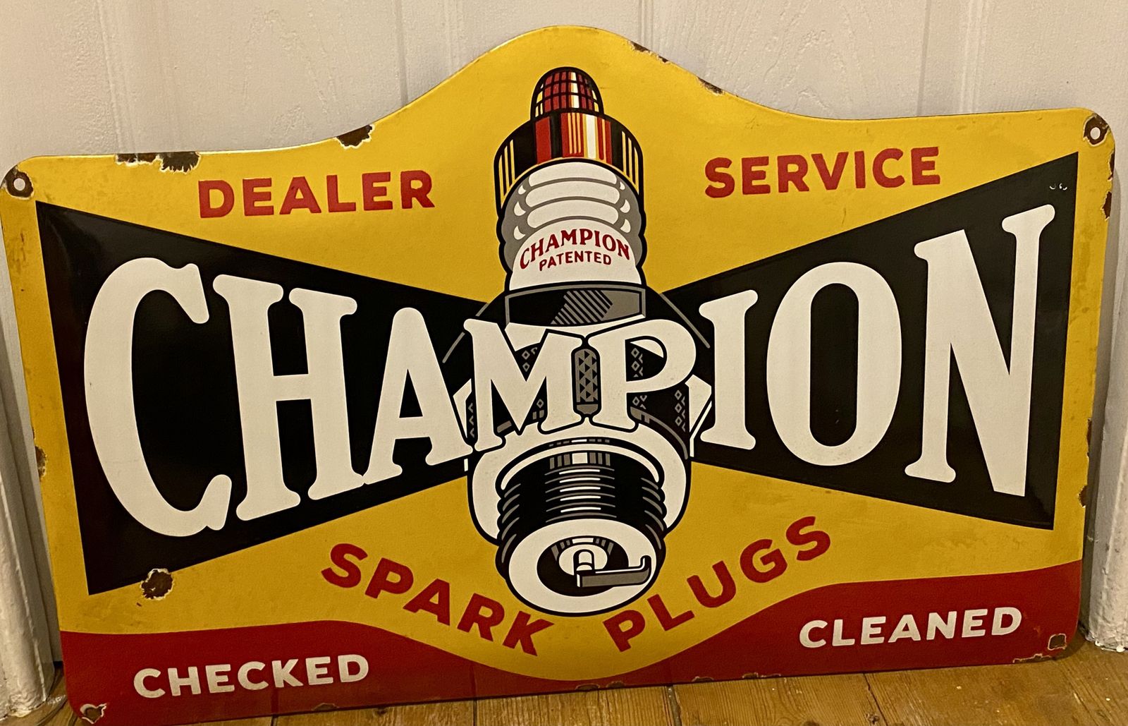 Large Champion Spark Plugs Parts Speed Huge Shop Sign Automobile Automotive Garage Art Gasoline Cleaning Motor Racing F1 Car Auto Gas Monkey Ac Fan Aa photo vinterior