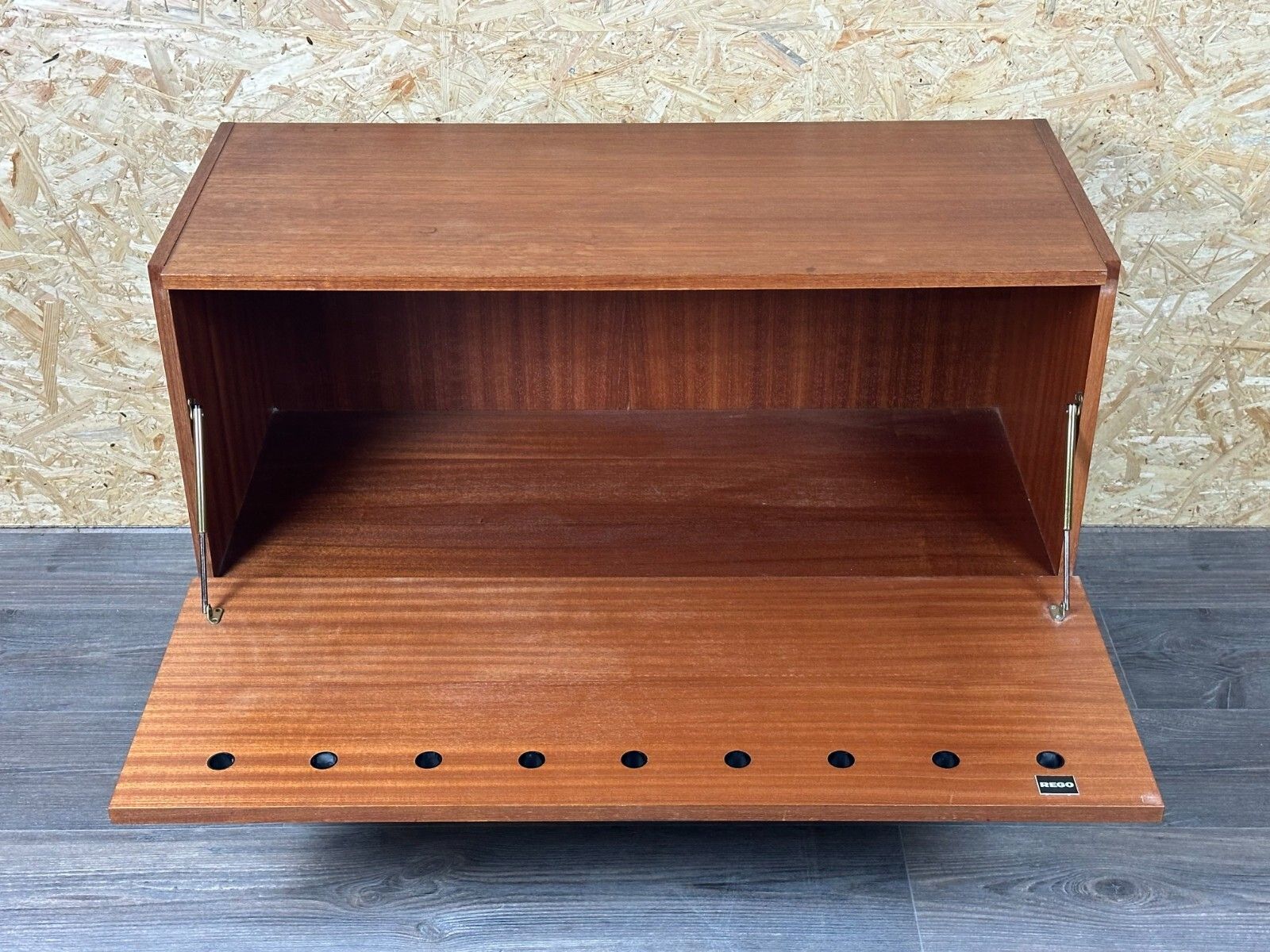 Furniture 60s 70s Teak Sideboard Dresser Cabinet Rego Mobile Danish Modern Design photo