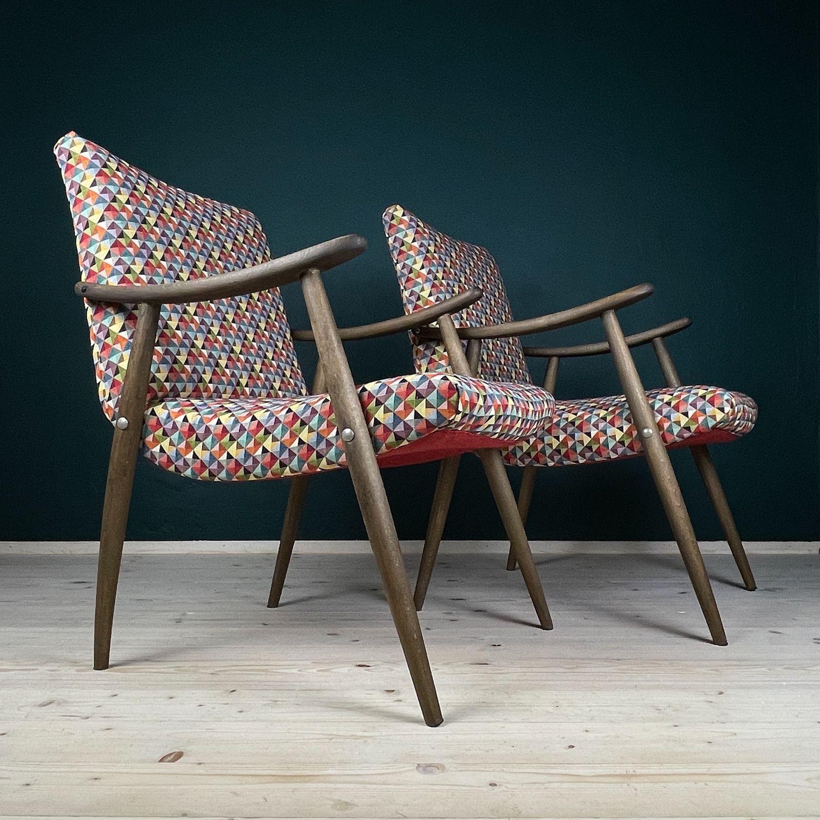 Mid Century Armchair Bobi By Meblo, Yugoslavia 1960s, Set Of 2 photo for sale