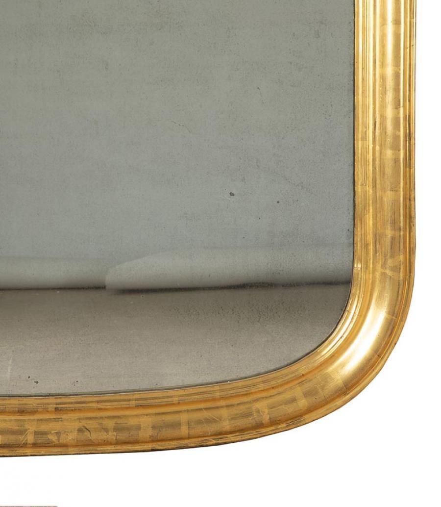 Late 19th Century French Louis Philippe Mirror photo furniture