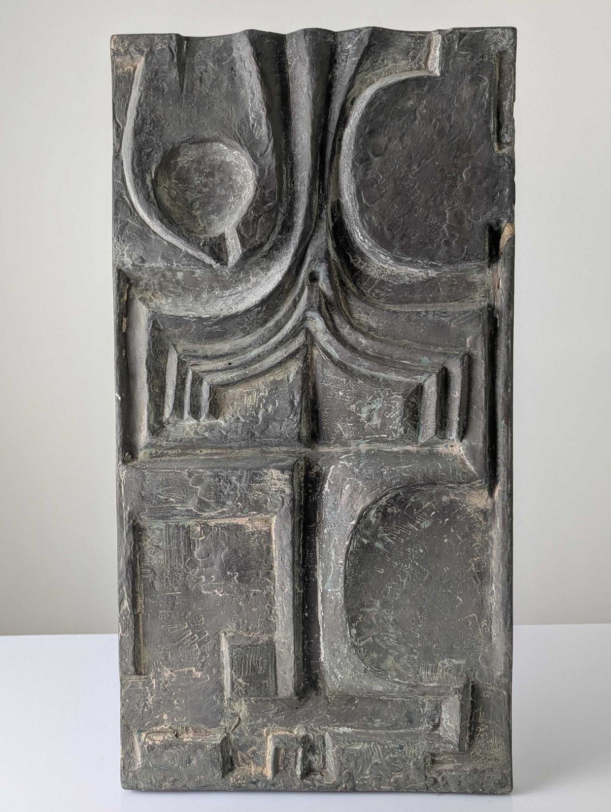 Brutalist Fiberglass Relief Sculpture Plaque, 1960s photo for sale