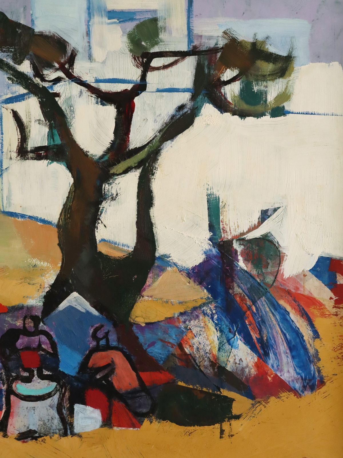 photo furniture Picnic Under The Pines  Oil Painting