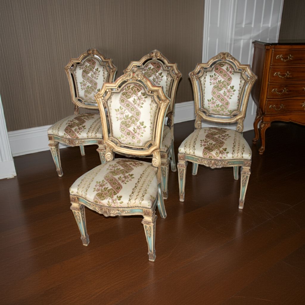 1150.0 Set Of 4 Napoleon III Chairs, Second Half Of The Nineteenth Century, France photo